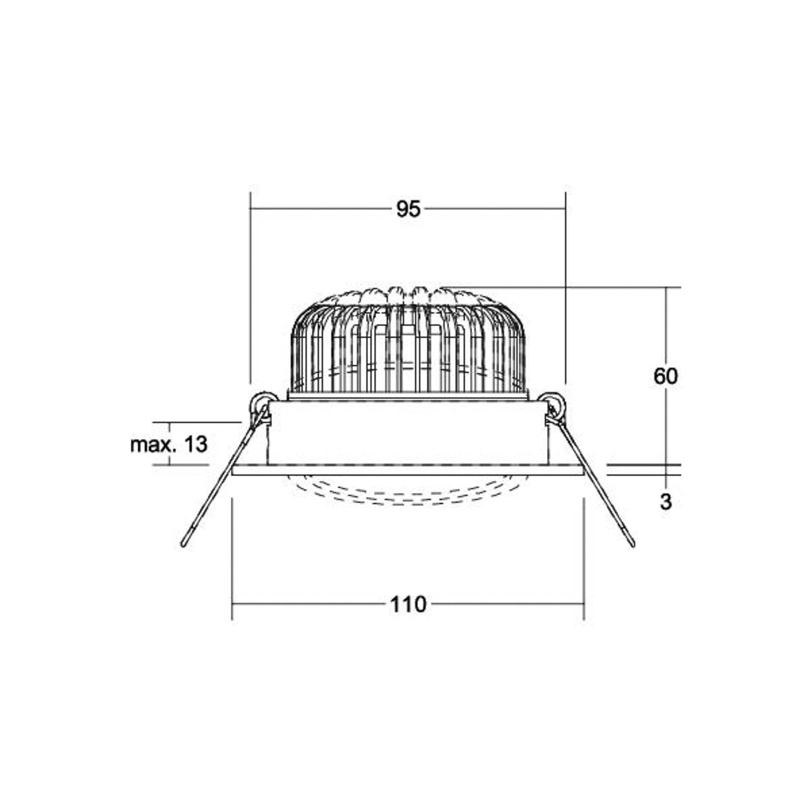 BRUMBERG Kerby-R LED inbouwspot, 4.000K, alu - Lampen24