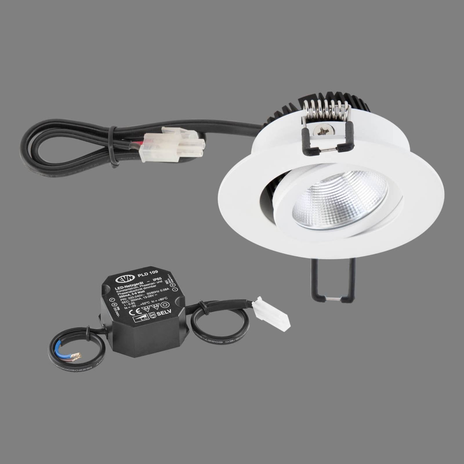 EVN PC20 inbouwlamp rond fasedimmer 3000K wit - Lampen24
