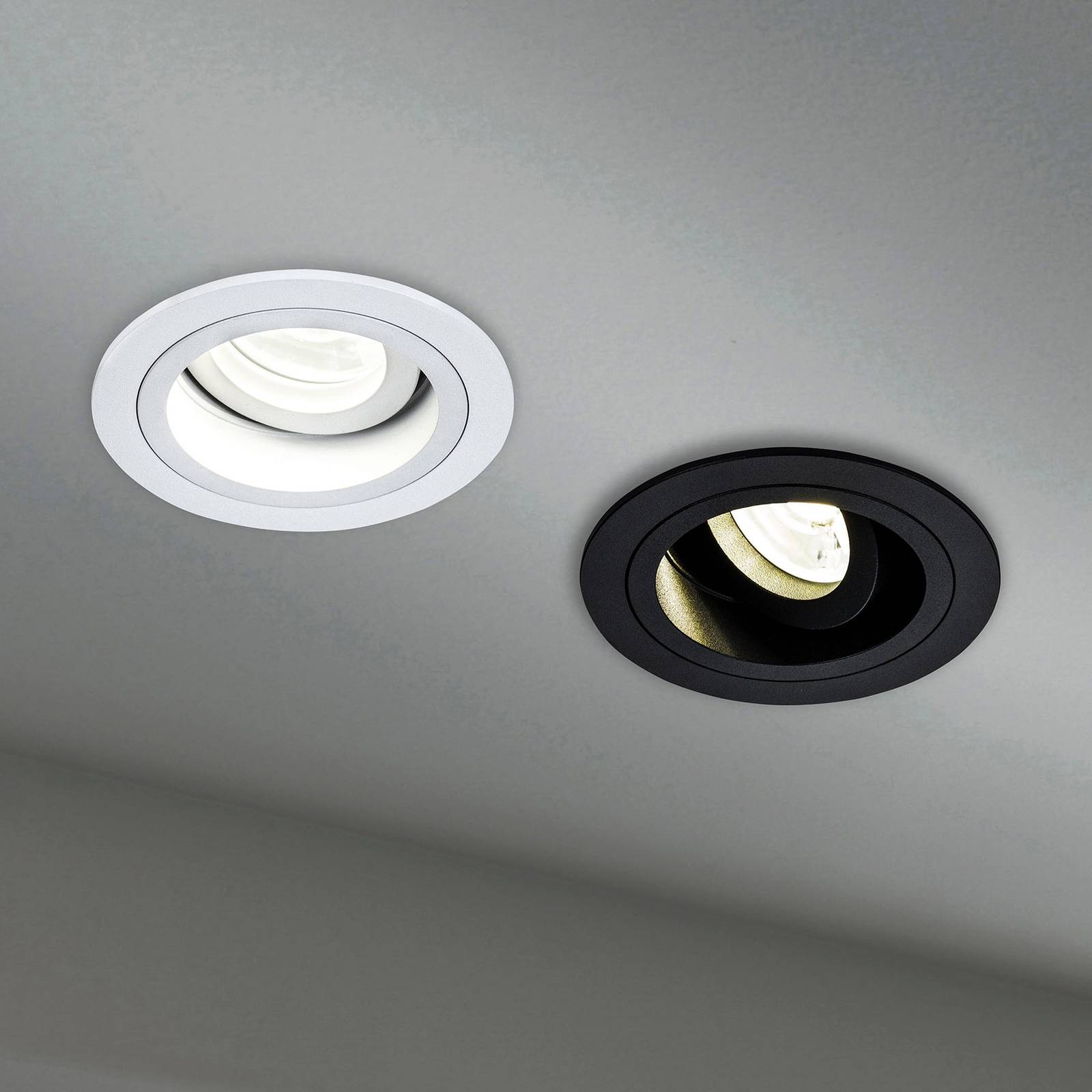 Maytoni Inbouwlamp Akron, instelbaar, rond, wit – Lampen24