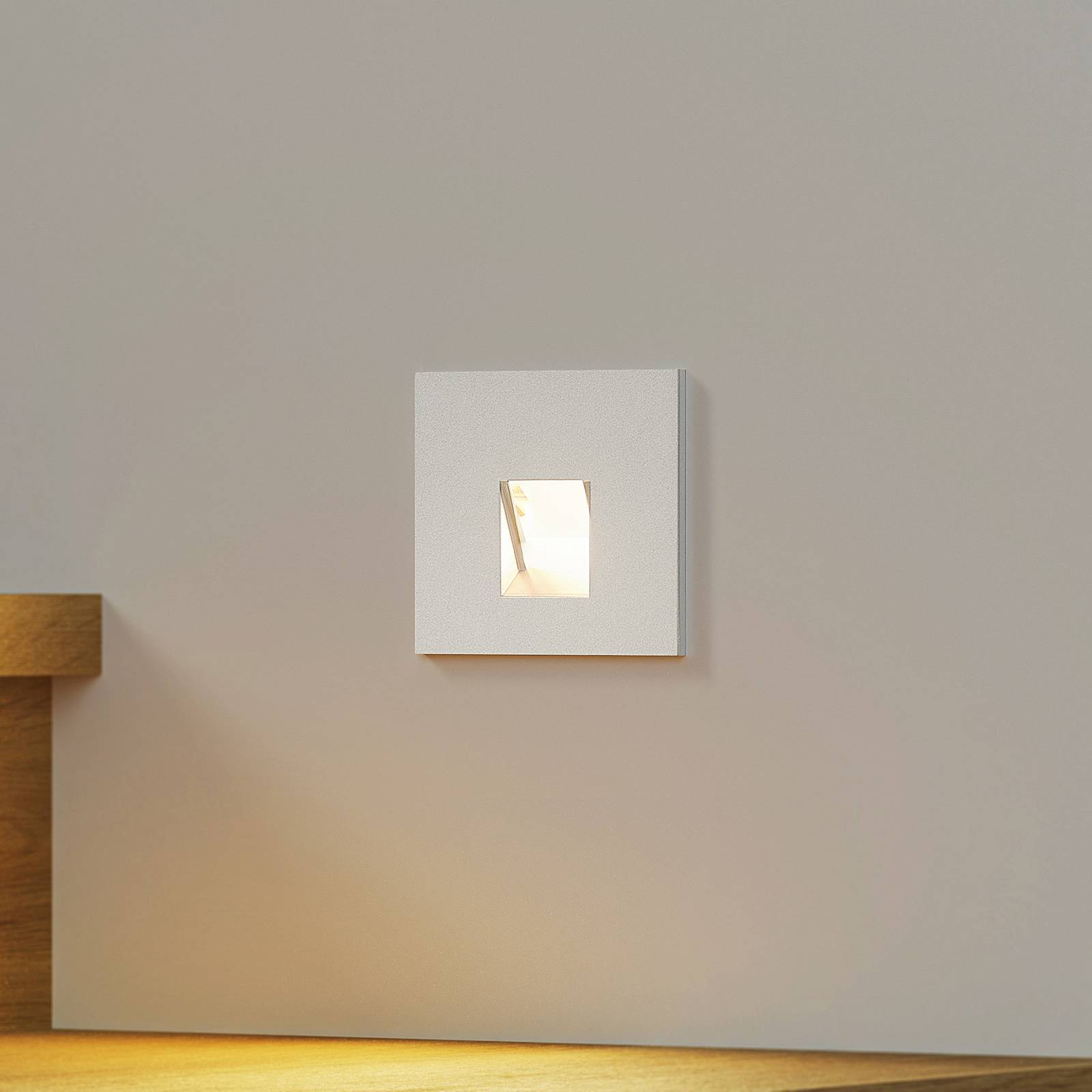 Arcchio LED inbouwlamp Vexi, 7,5 cm x 7,5 cm, zilver, CCT – Lampen24