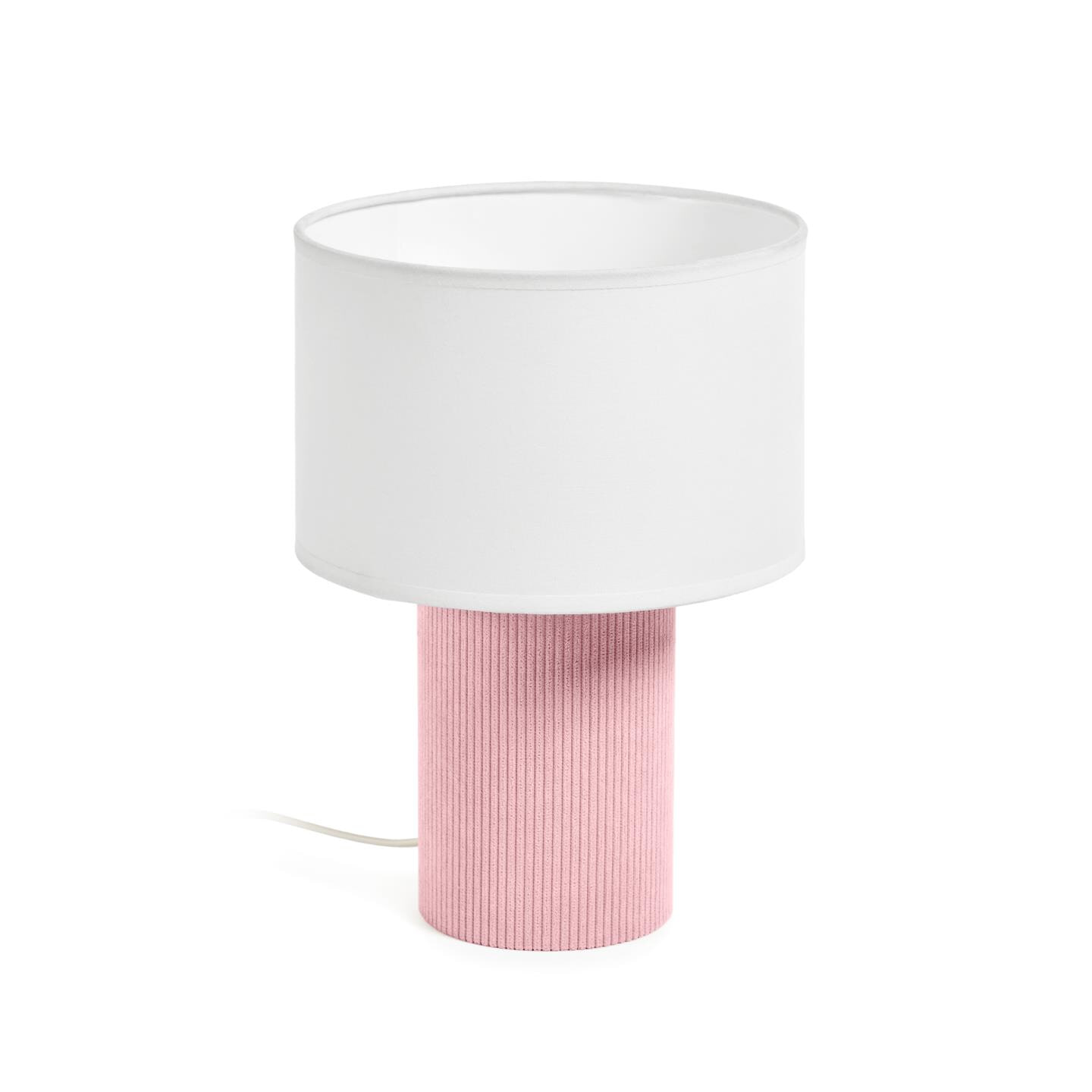 Kave Home Tafellamp Bianella Corduroy - Roze