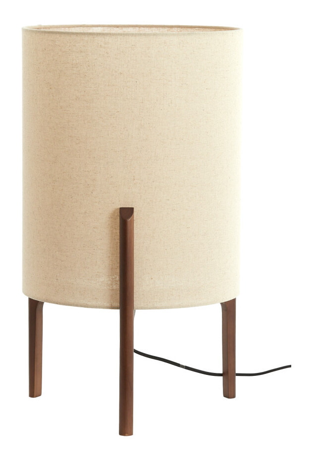 Light & Living Tafellamp Litto Linnenlook en hout