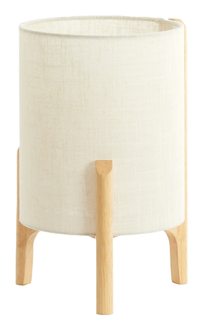 Light & Living Tafellamp Litto Linnenlook en hout