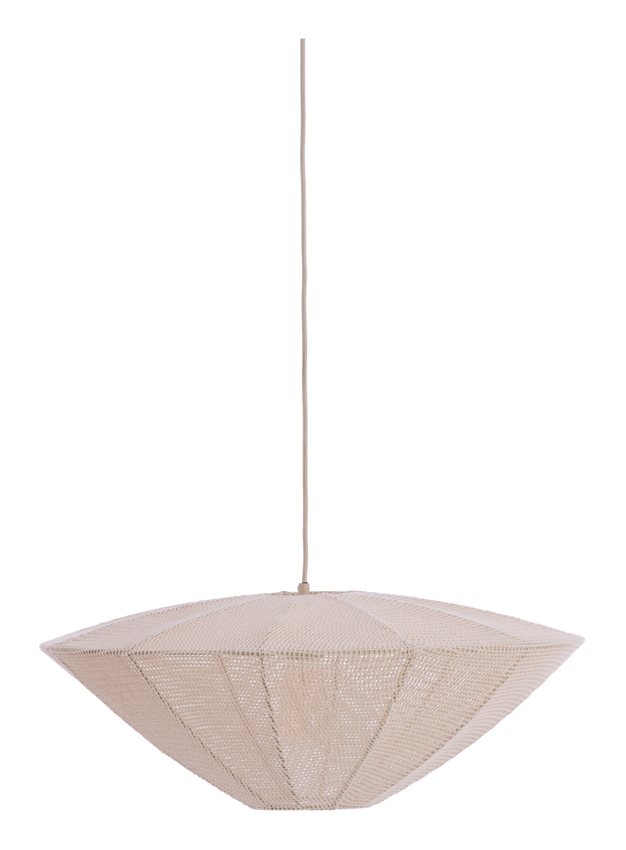 Light & Living Hanglamp Satilla Ø60cm - Crème - Rond