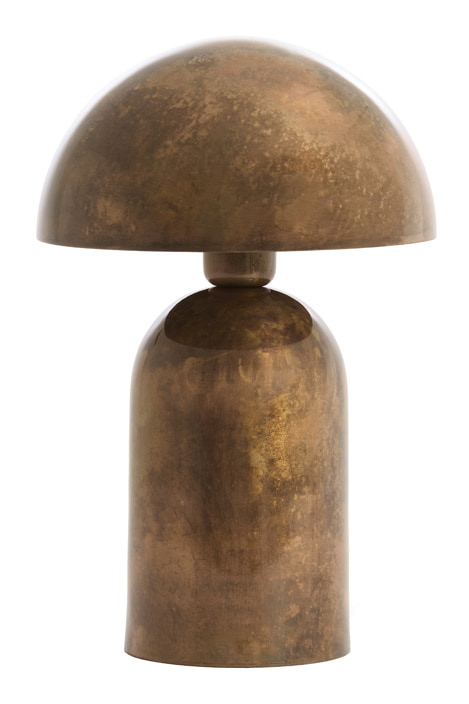 Light & Living Tafellamp Tolima 35cm - Koper/Brons - Rond