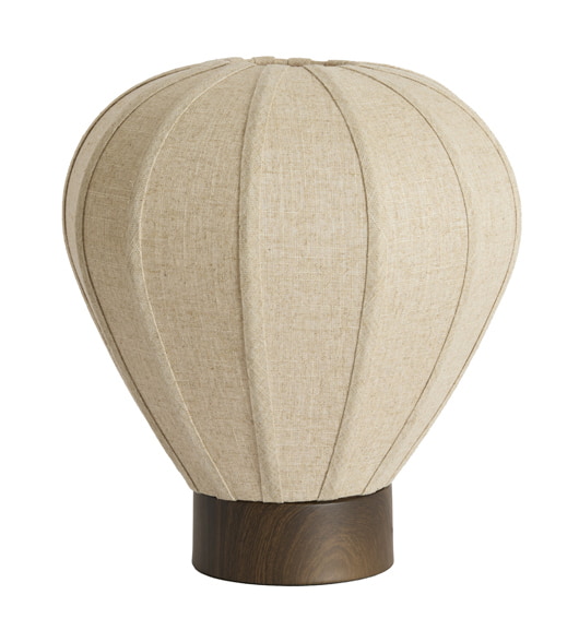 Light & Living Tafellamp Kyzo Linnen en houtlook
