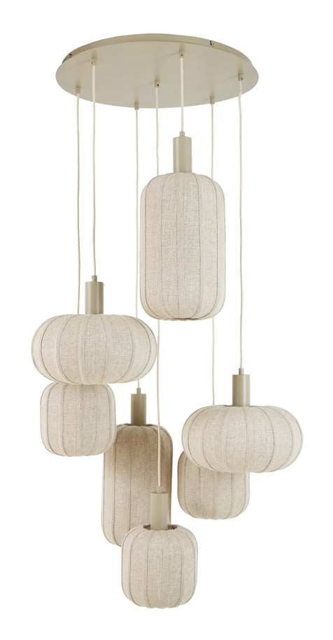 Light & Living Hanglamp Tufia 7-lamps