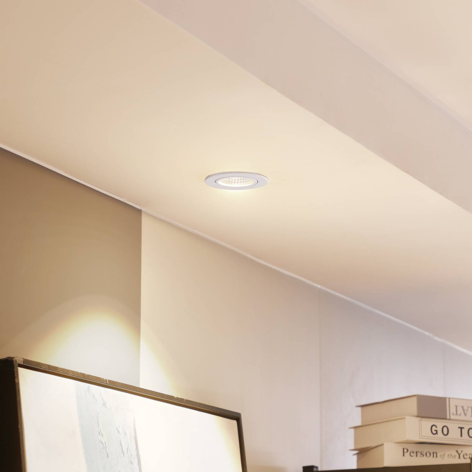 Arcchio LED downlight Zarik, wit, 2.700K – Lampen24