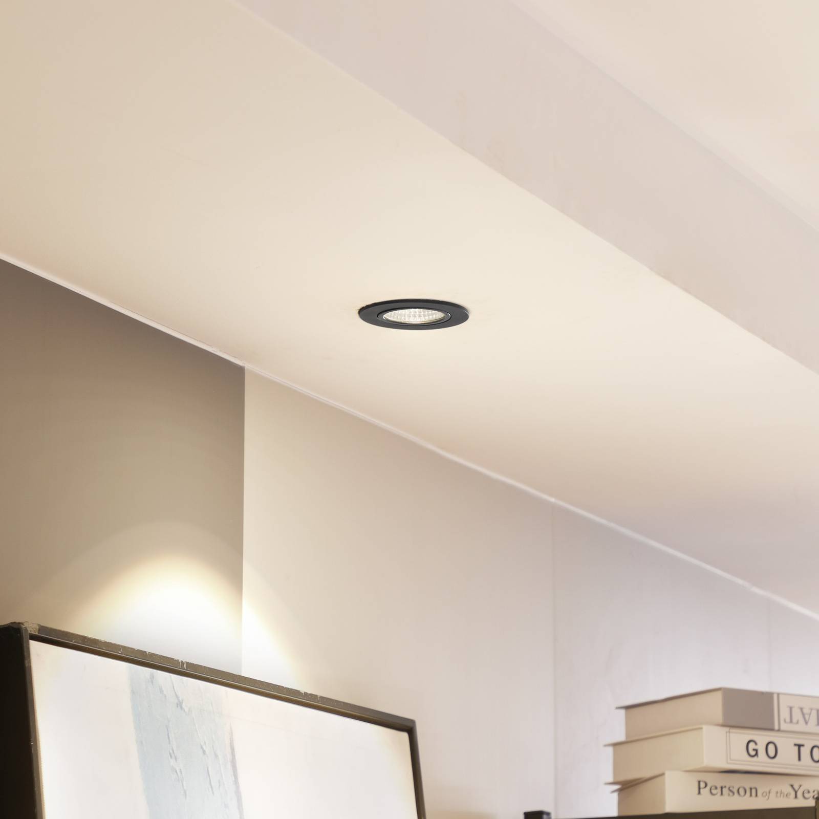 Arcchio LED downlight Zarik zwart, 3.000K – Lampen24