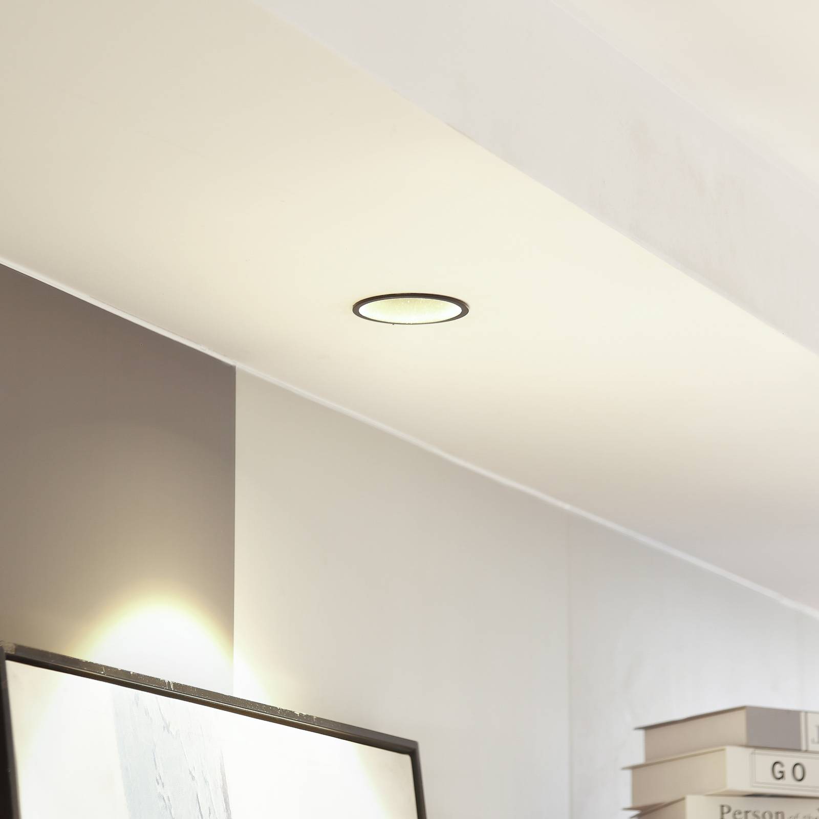 Arcchio LED downlight Niria, zwart, 2.700K – Lampen24