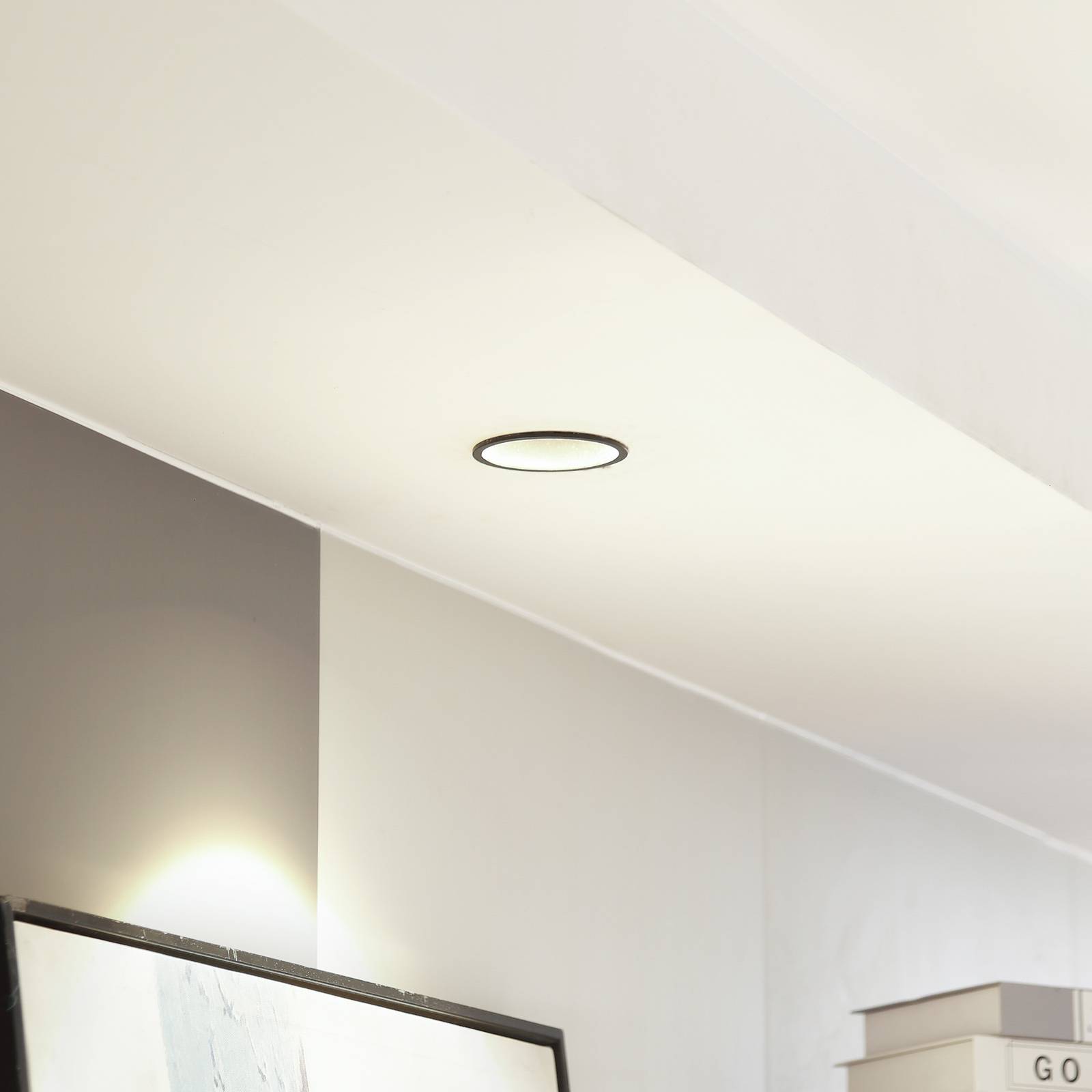 Arcchio LED downlight Niria, zwart, 3.000K – Lampen24
