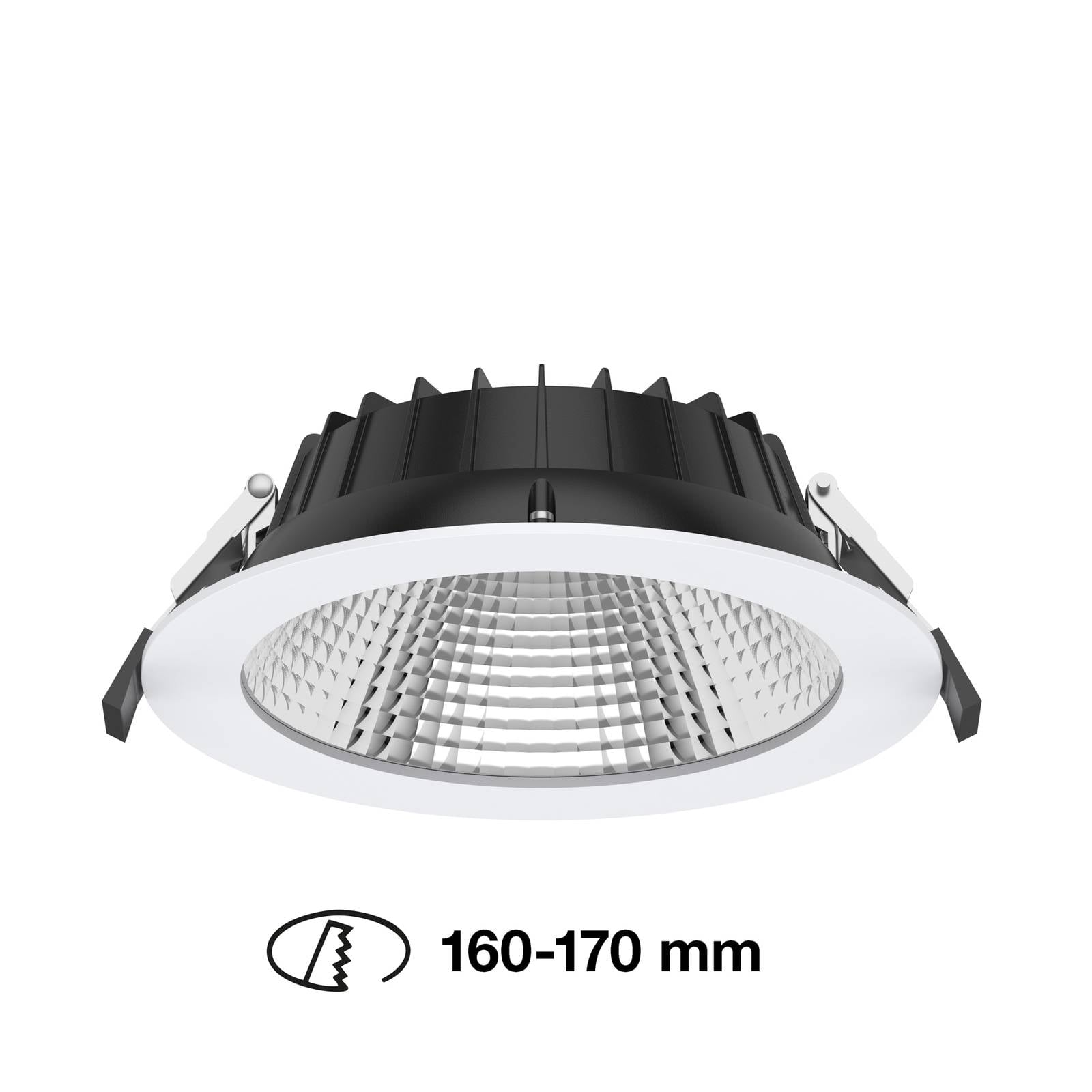 The Light Group SLC Shift LED inbouwspot Ø 19cm CCT, wit – Lampen24