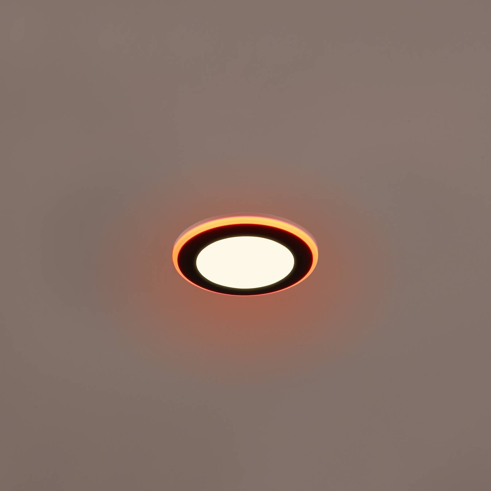Trio Lighting LED downlight Argus RGBW afstandsbed. Ø8cm zwart – Lampen24