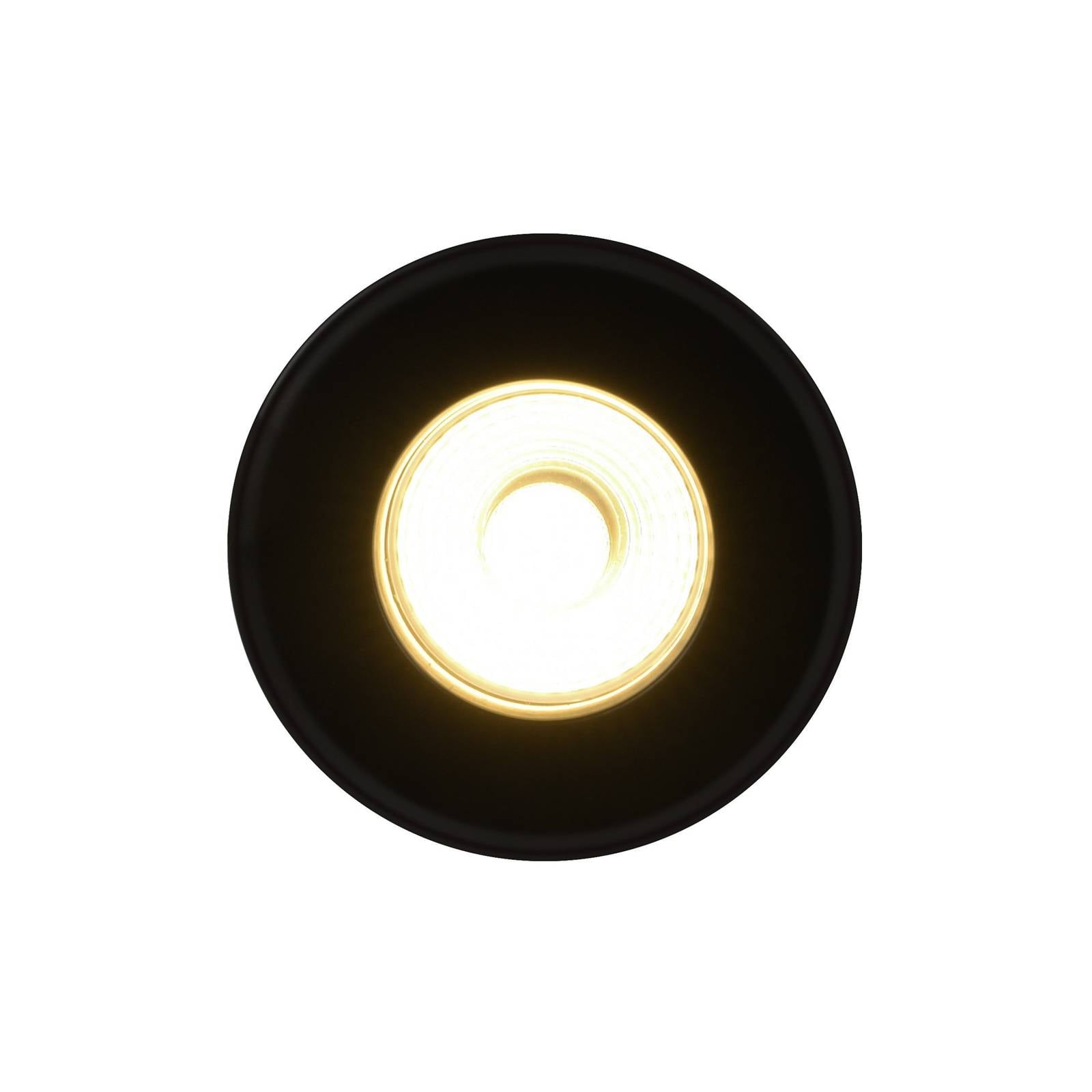 Nordlux Plafond inbouwspot Rosalee, zwart, IP65, CCT schakelaar – Lampen24