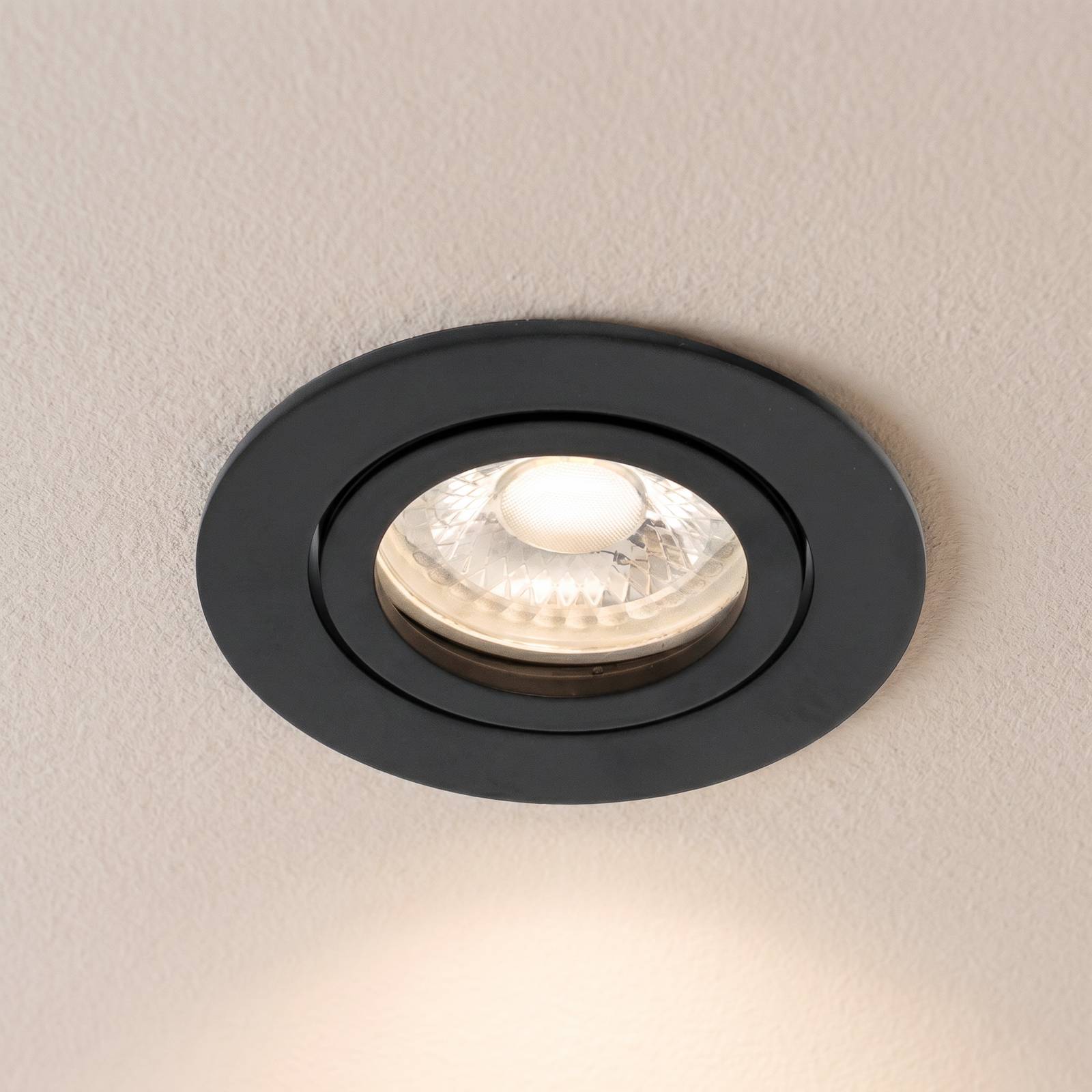 BRUMBERG inbouwspot Tirrel-R, GU10 fitting, mat zwart – Lampen24