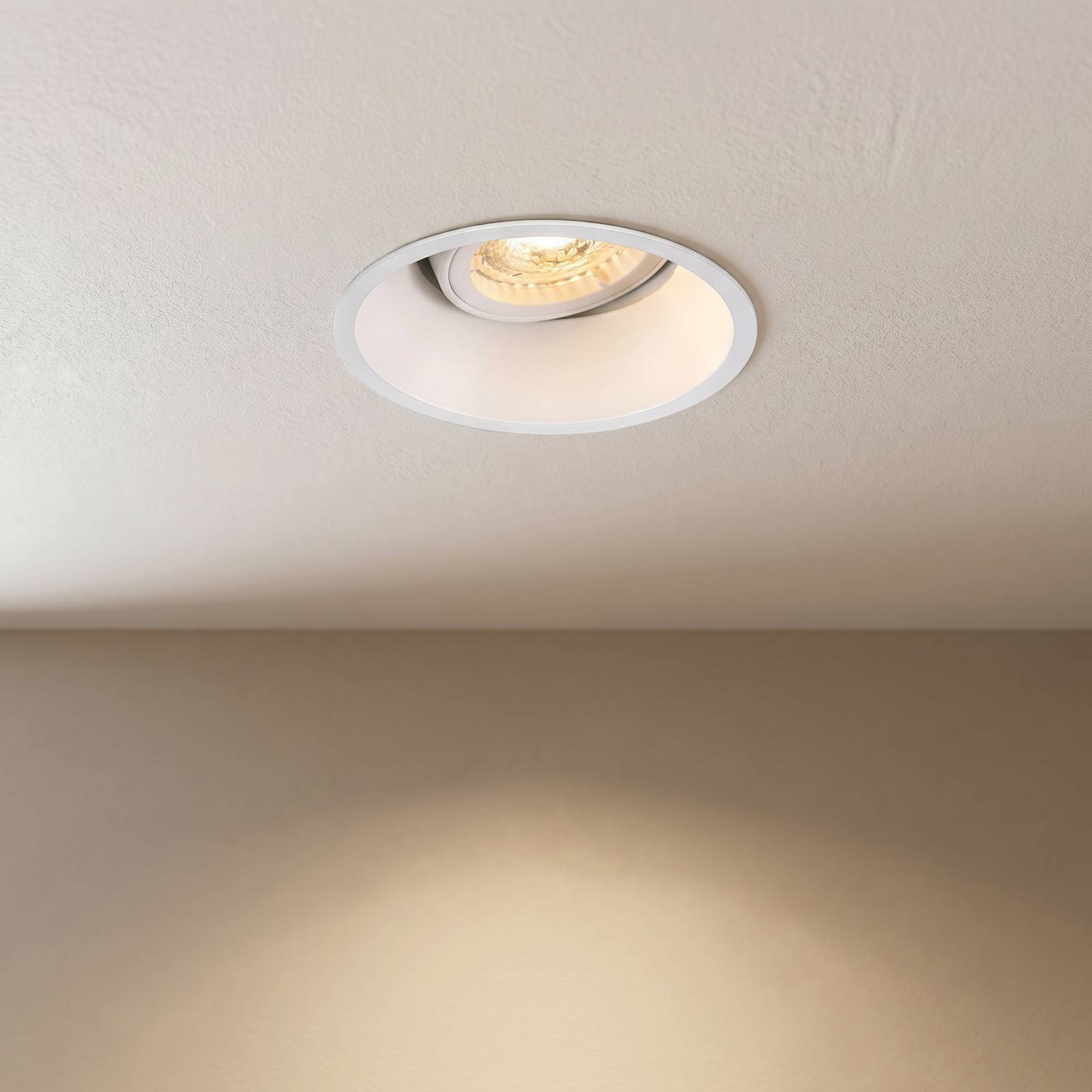 SLV Hoorn inbouwlamp, QPAR51, wit, aluminium, Ø 10,5 cm – Lampen24