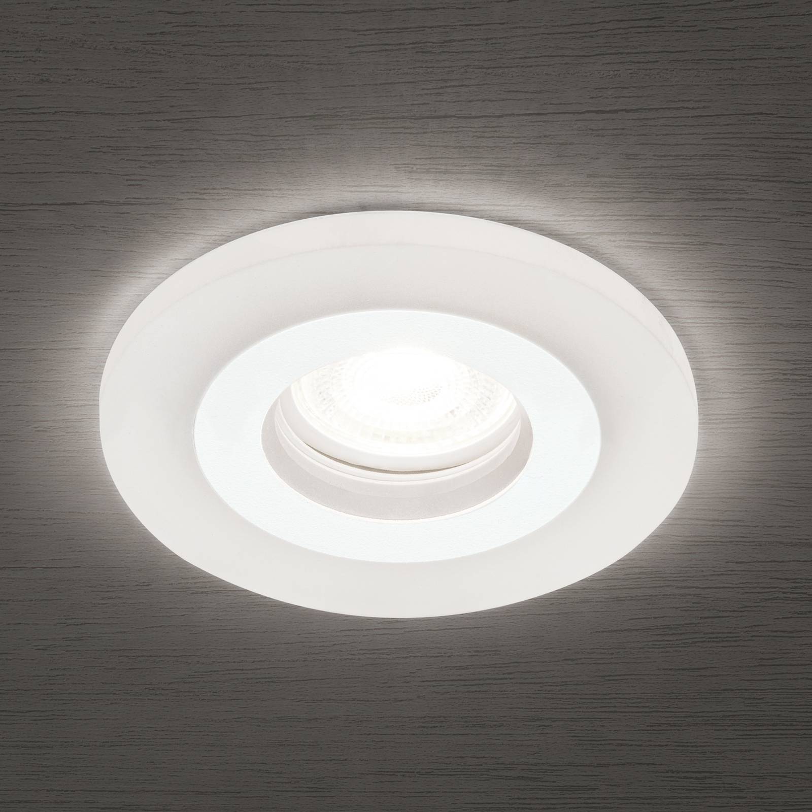 ORION Glow inbouwspot, wit, metaal, Ø 11 cm, GU10 - Lampen24