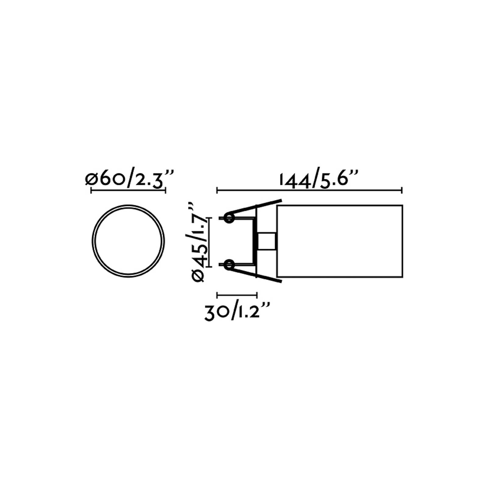 FARO BARCELONA Inbouwspot Stan, wit, aluminium, Ø 6 cm – Lampen24