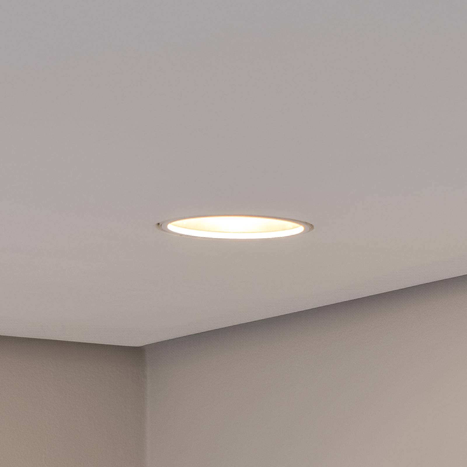 Bega LED plafondinbouwspot Studio Line, aluminium gegoten, wit – Lampen24