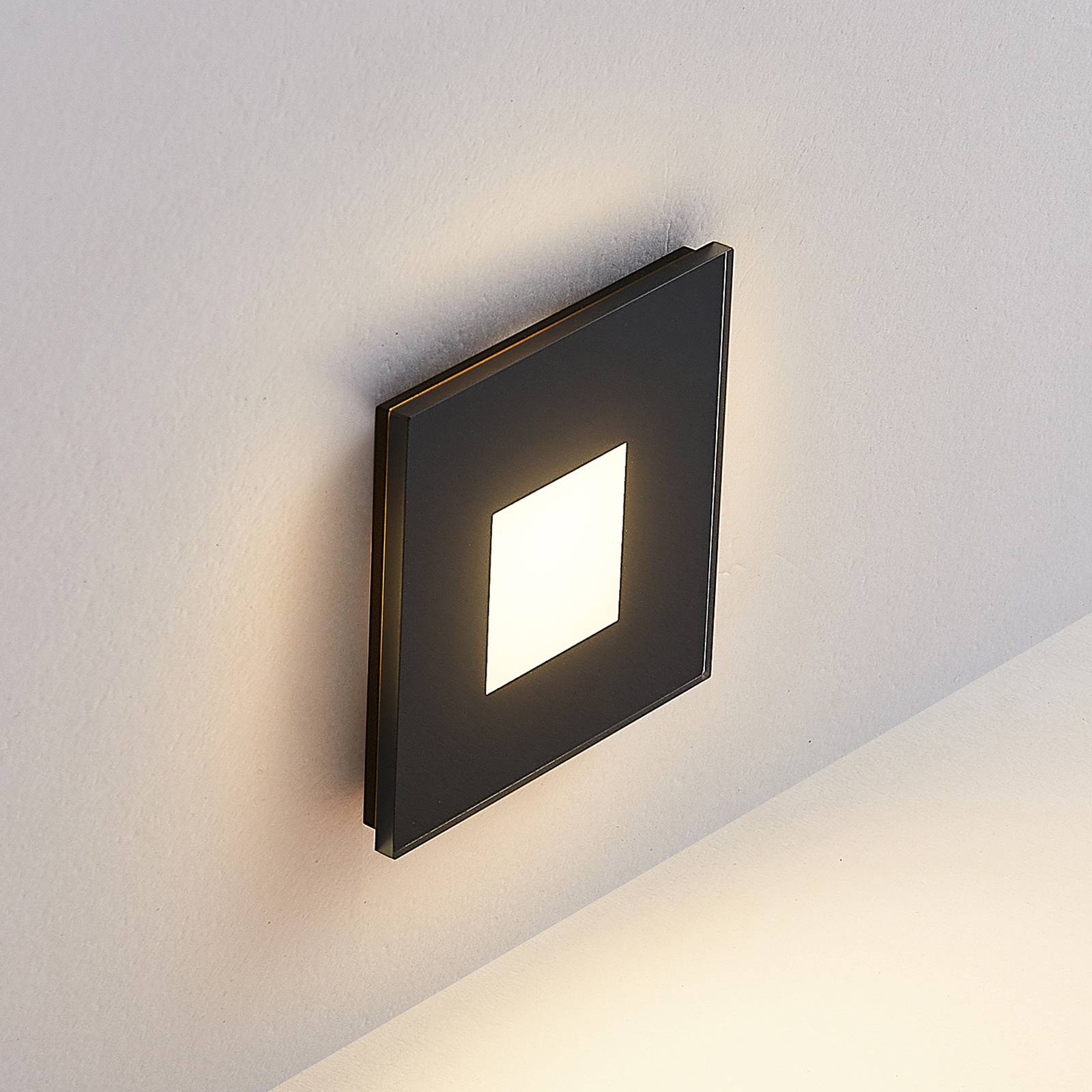 Molto Luce LED inbouwlamp Wall R68 Glass SQ, zwart, CCT – Lampen24