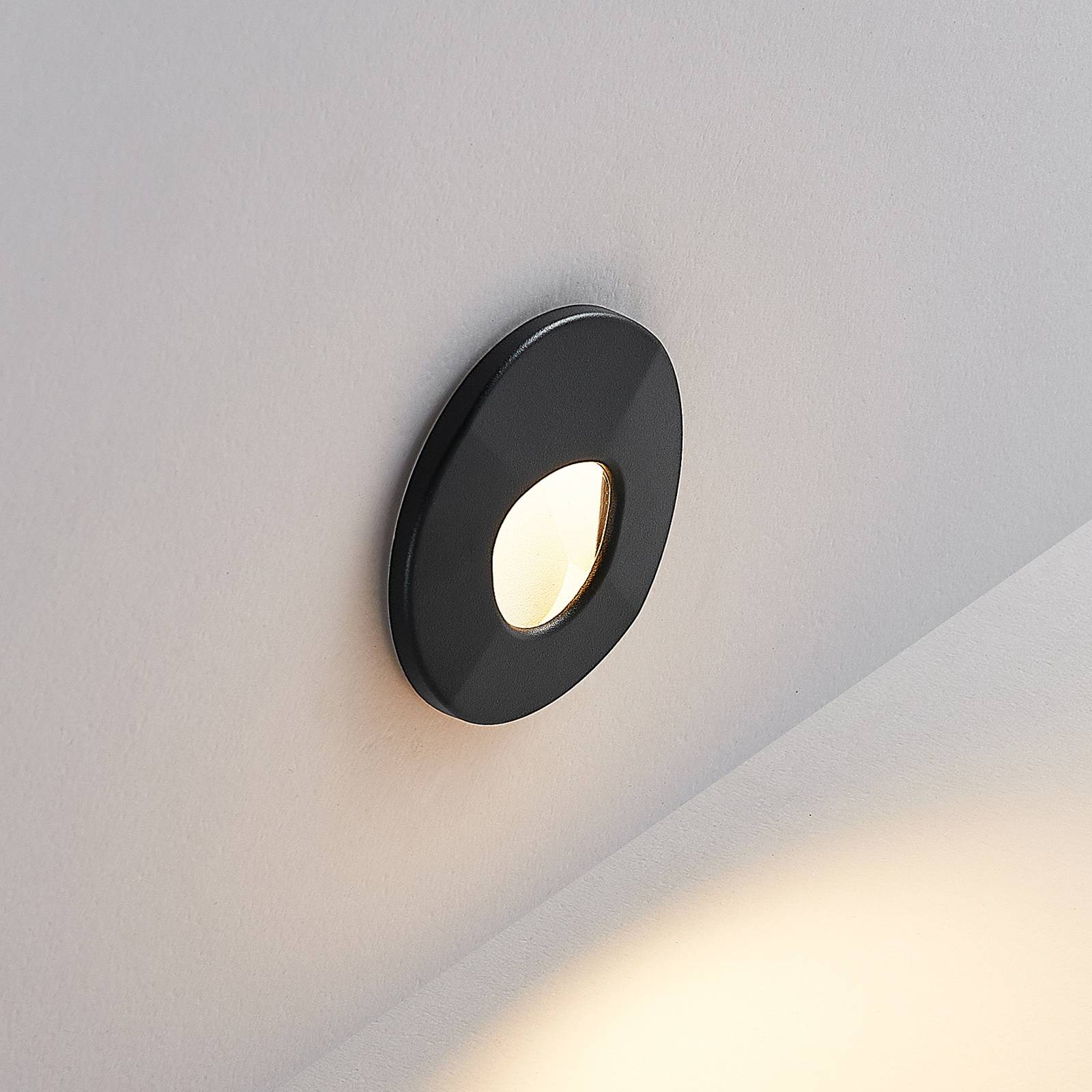 Molto Luce LED inbouwlamp Wall 68 R SIna RD, zwart, CCT – Lampen24