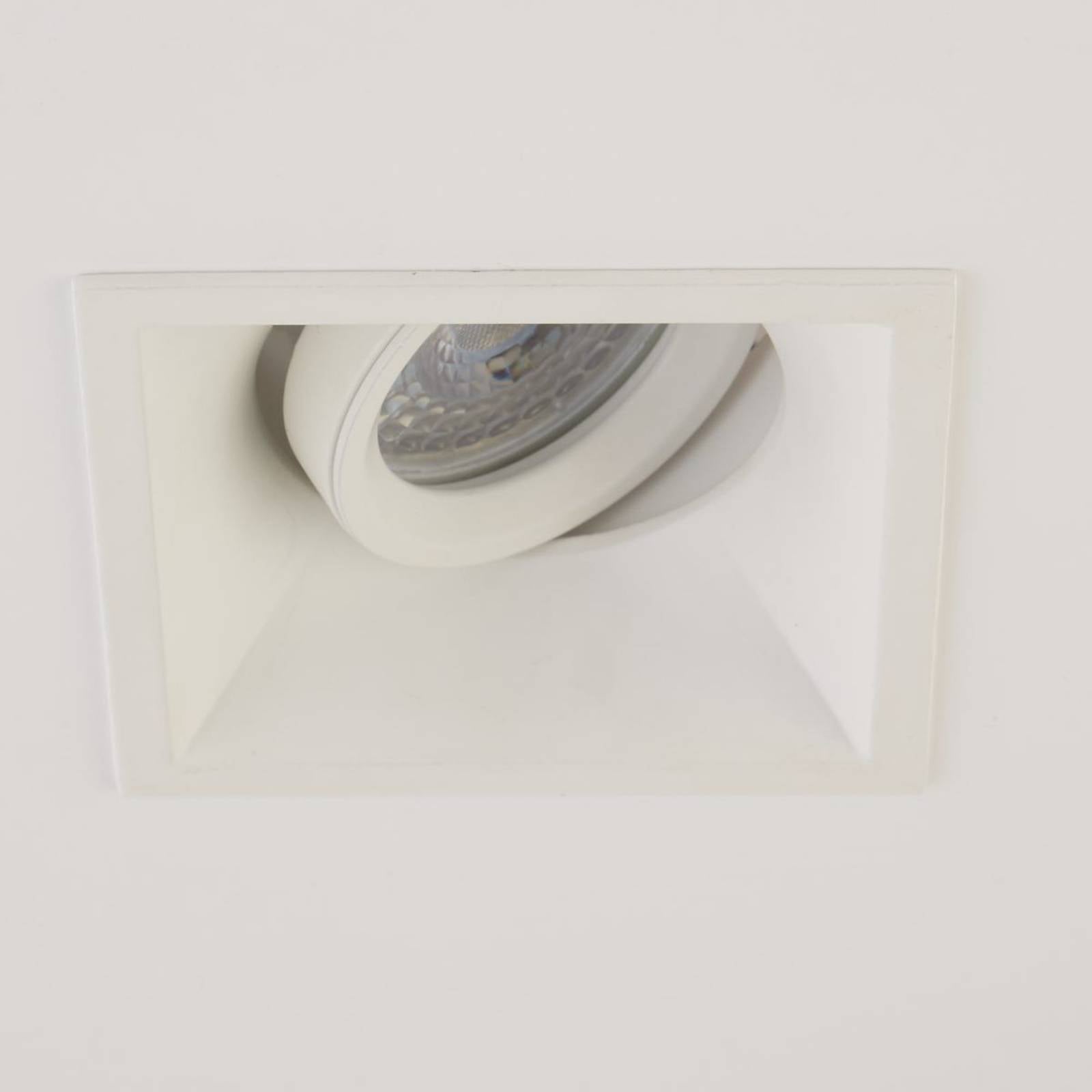 Searchlight Inbouwlamp Slim Trim Square, wit, 9 x 9 cm, aluminium, GU10 – Lampen24