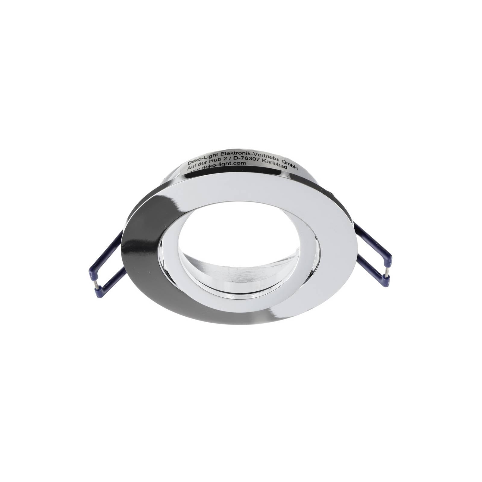 Deko-Light Samsola plafond inbouwlamp, glanzend zilver, Ø 8 cm, metaal – Lampen24