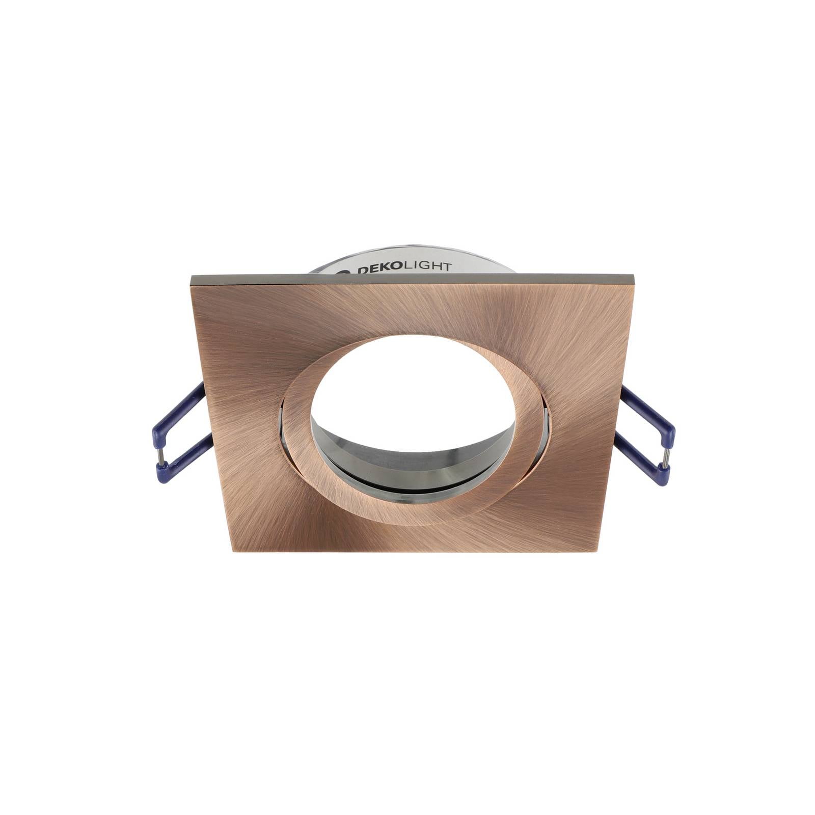 Deko-Light Samsola plafond inbouwlamp, koperkleurig, 9 x 9 cm, metaal – Lampen24