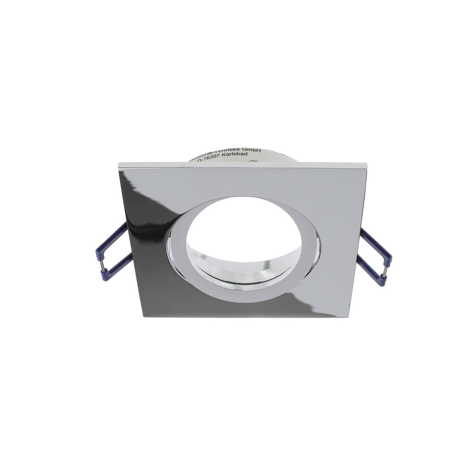 Deko-Light Samsola inbouw plafondlamp, glanzend zilver, 9 x 9 cm, metaal – Lampen24