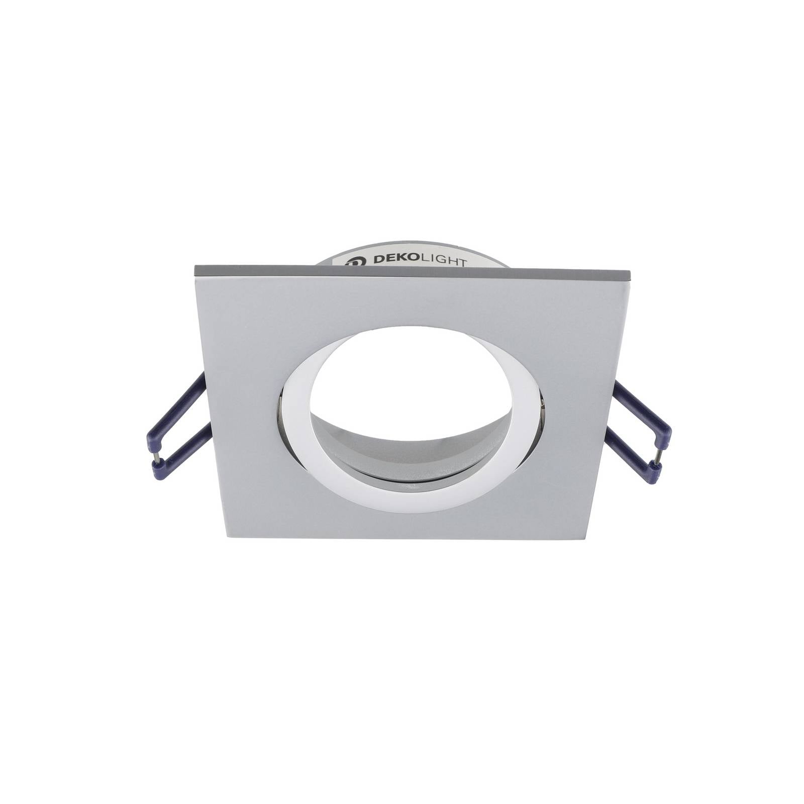 Deko-Light Samsola plafondinbouwlamp, aluminiumkleurig, 9 x 9 cm, metaal – Lampen24