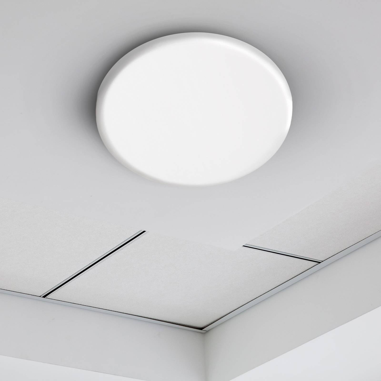 Näve LED inbouwlamp Suma, Ø 15,5 cm, wit, dimbaar, IP44 – Lampen24