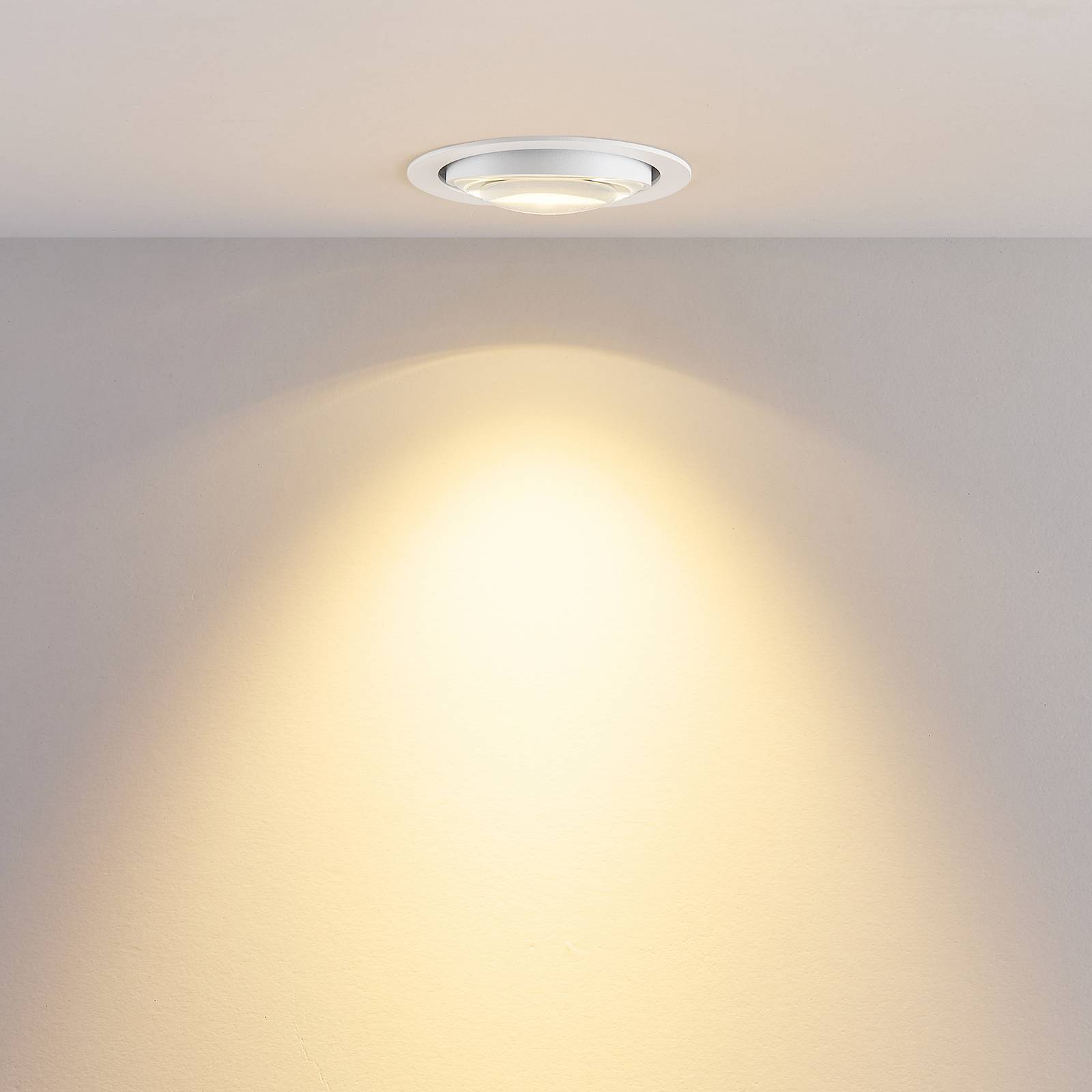 Molto Luce LED plafond inbouwlamp MAG MINI, wit, Ø 10 cm, CCT 18 V – Lampen24