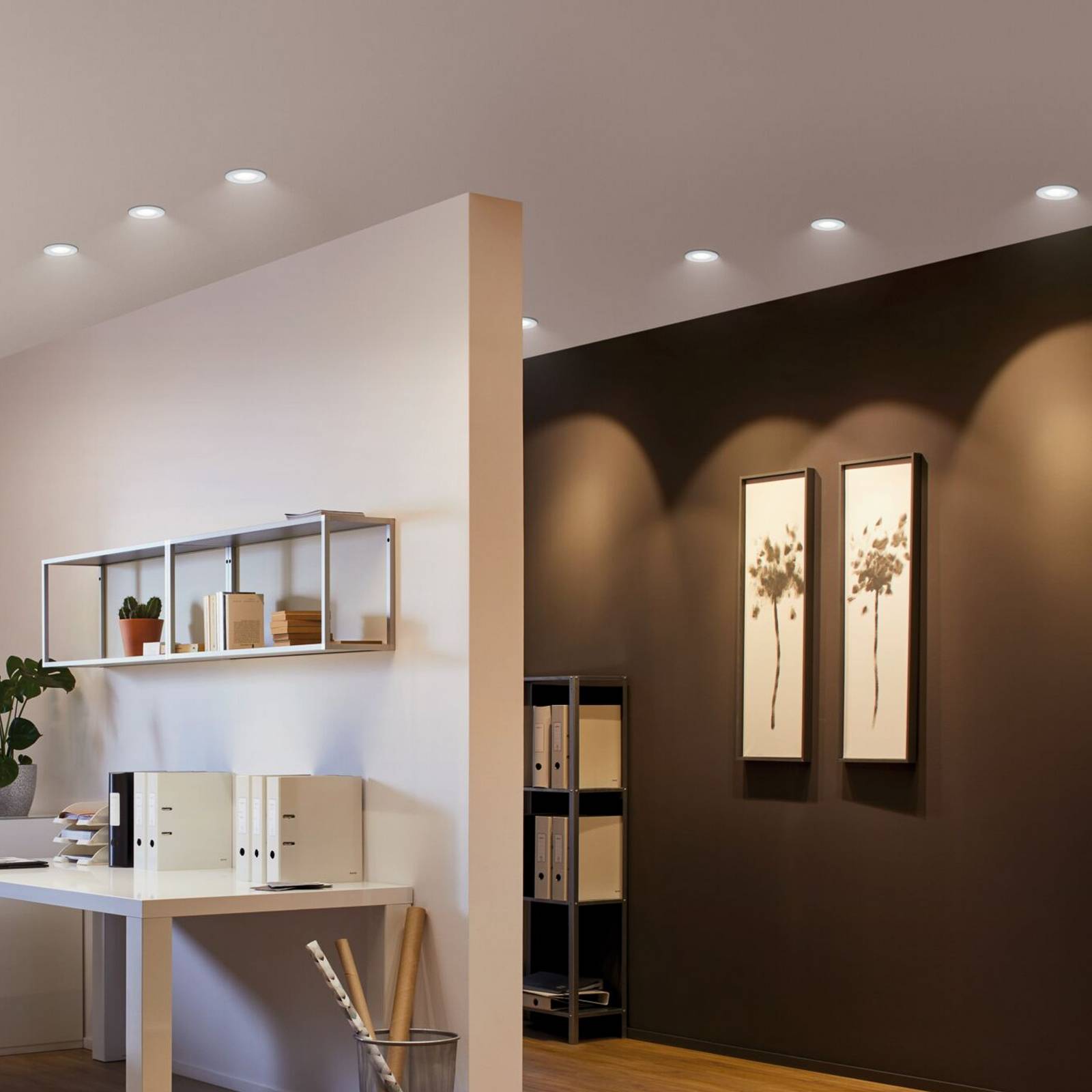 Paulmann Spot Nova rond, draaibaar en dimbaar, matwit, GU10 – Lampen24