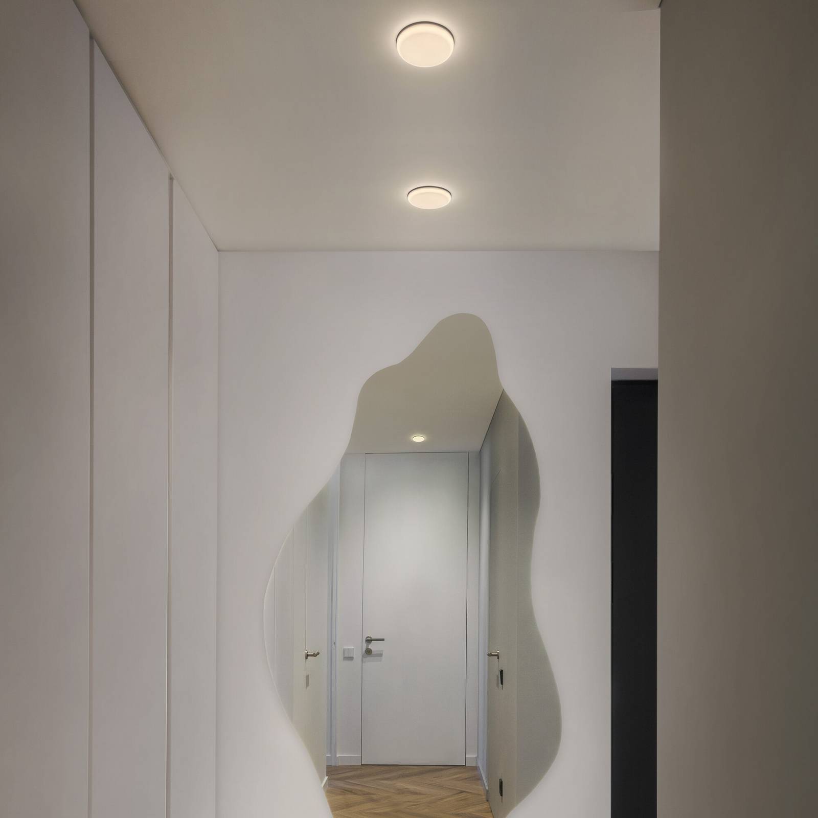 OSRAM LED inbouwlamp SLIM, Ø 17 cm, wit, metaal, 3.000 K – Lampen24