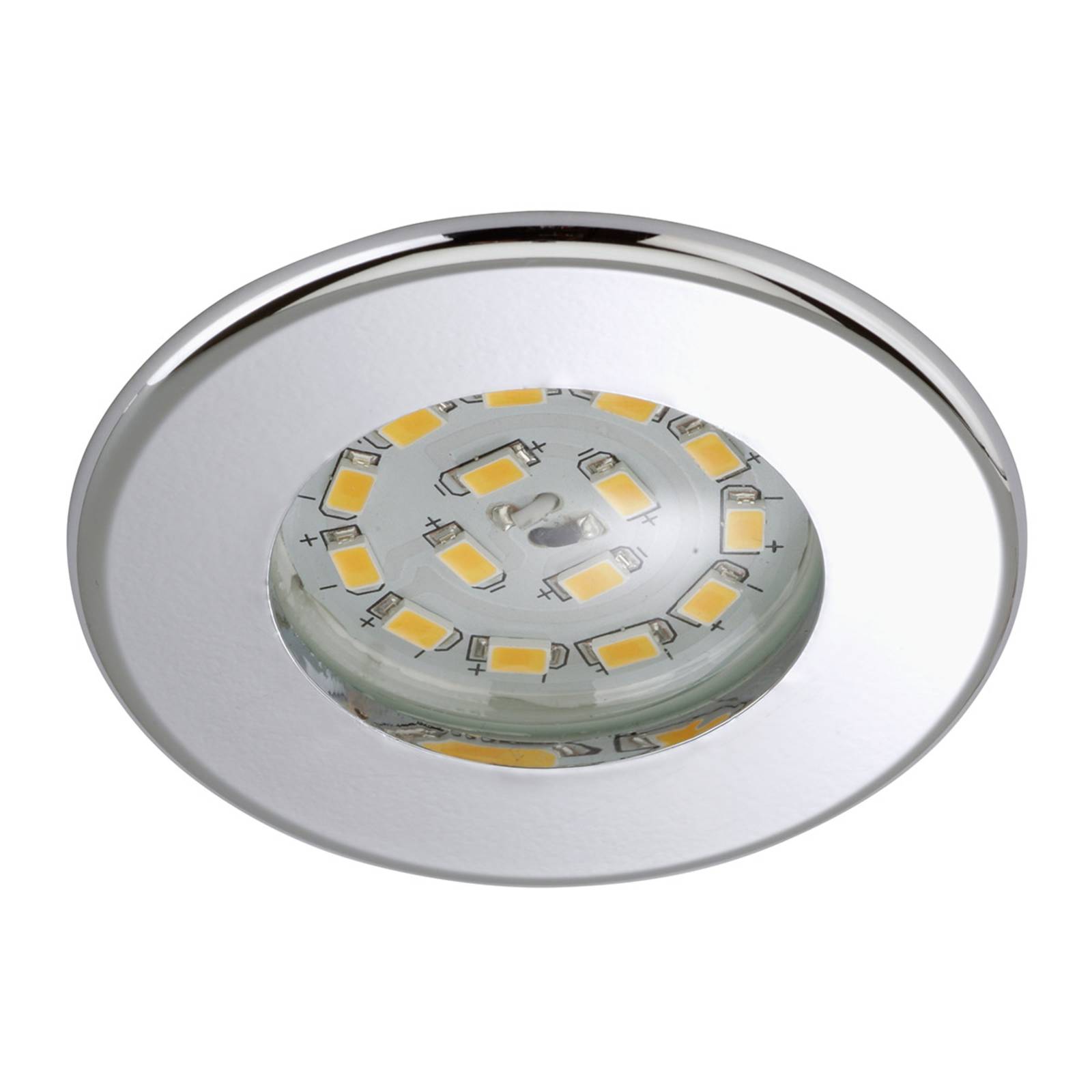 Briloner Efficiënte LED inbouwspot Nikas IP44 chroom – Lampen24