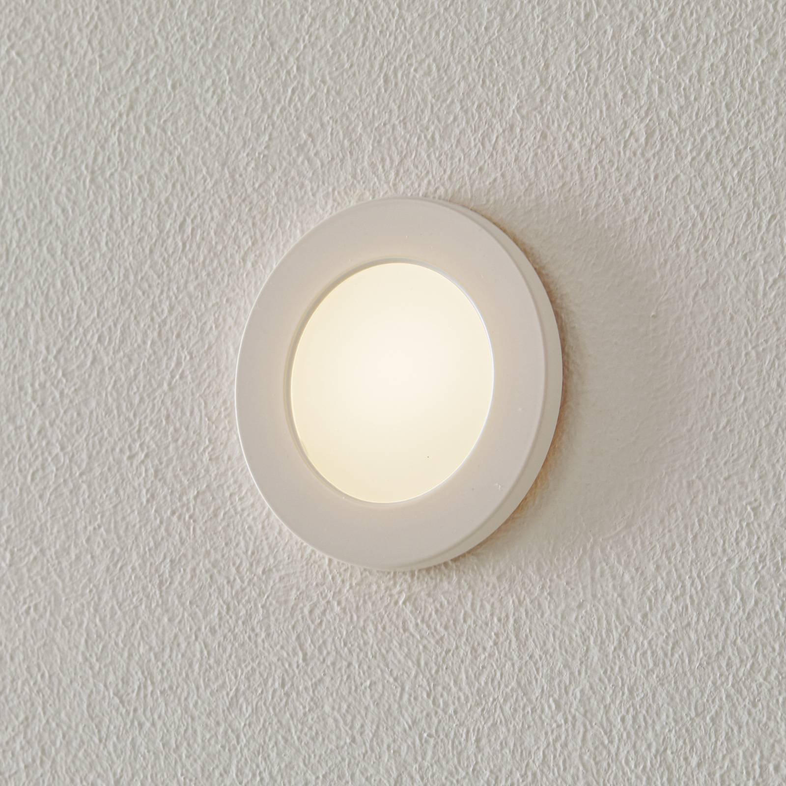 BEGA Accenta wandinbouw rond frame wit 160lm – Lampen24