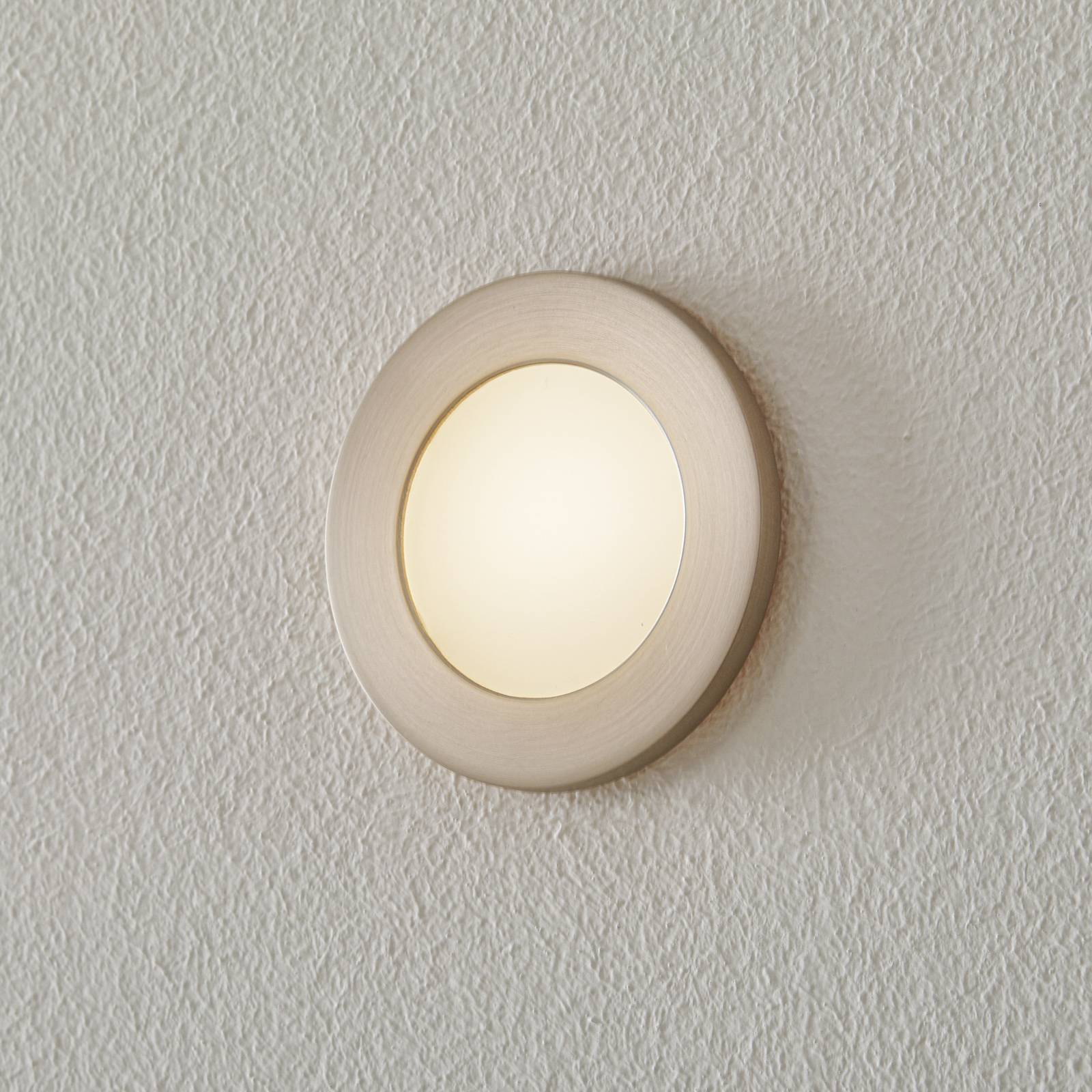 BEGA Accenta wandinbouw rond frame staal 160lm – Lampen24