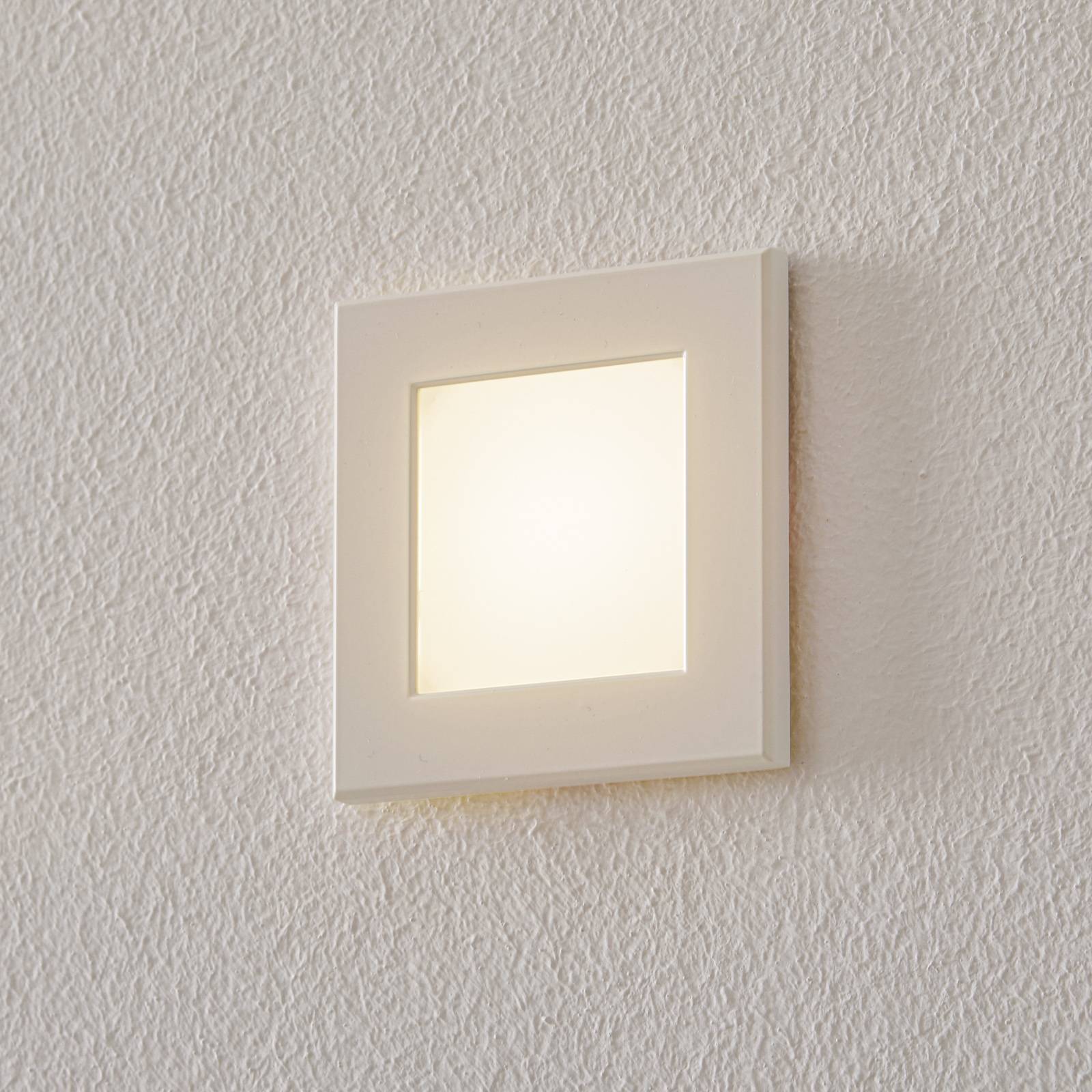 BEGA Accenta wandinbouw hoekig frame wit 315lm – Lampen24