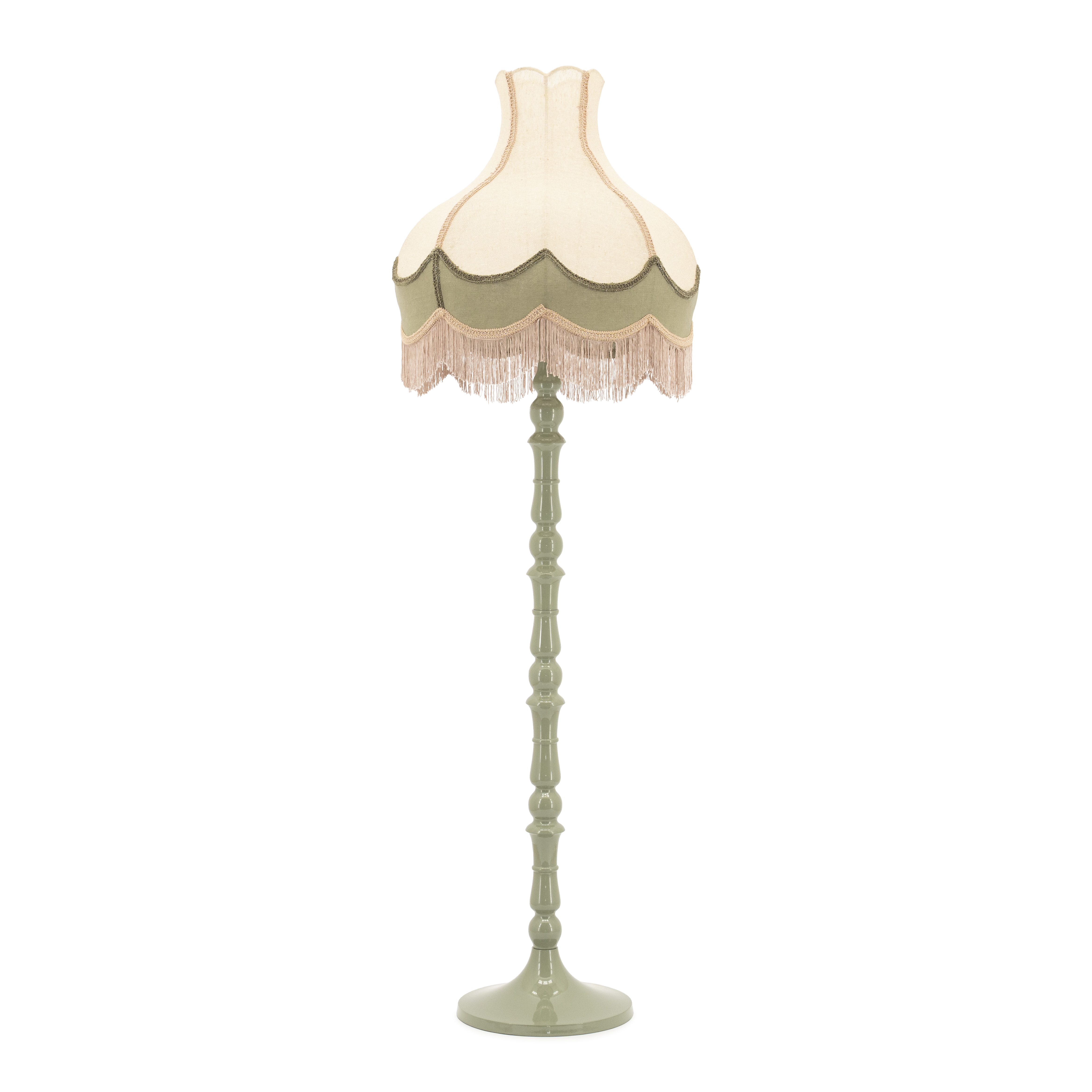By-Boo Vloerlamp Fringaloo Katoen en jute - Groen