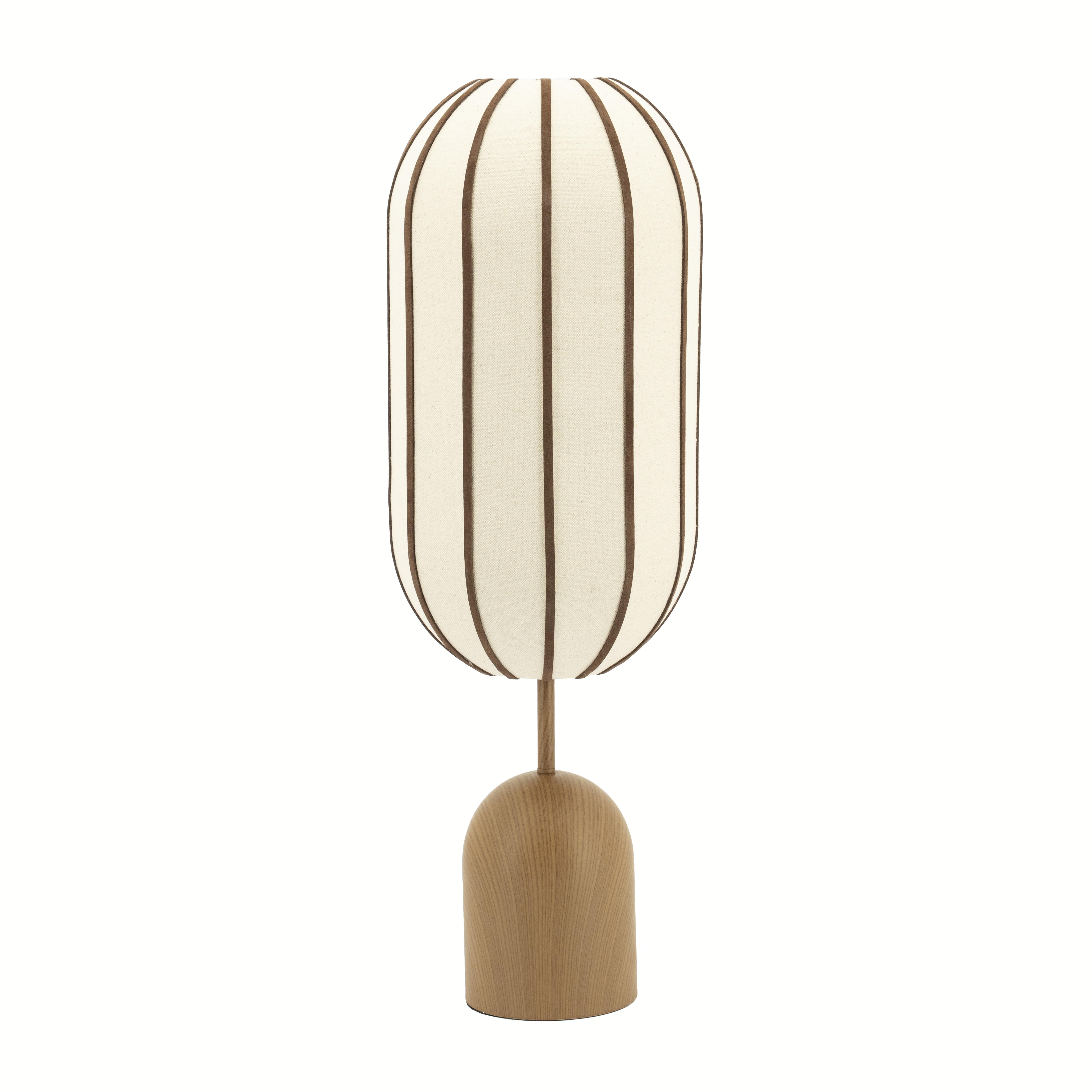By-Boo Tafellamp Cocoon Linnen en leder