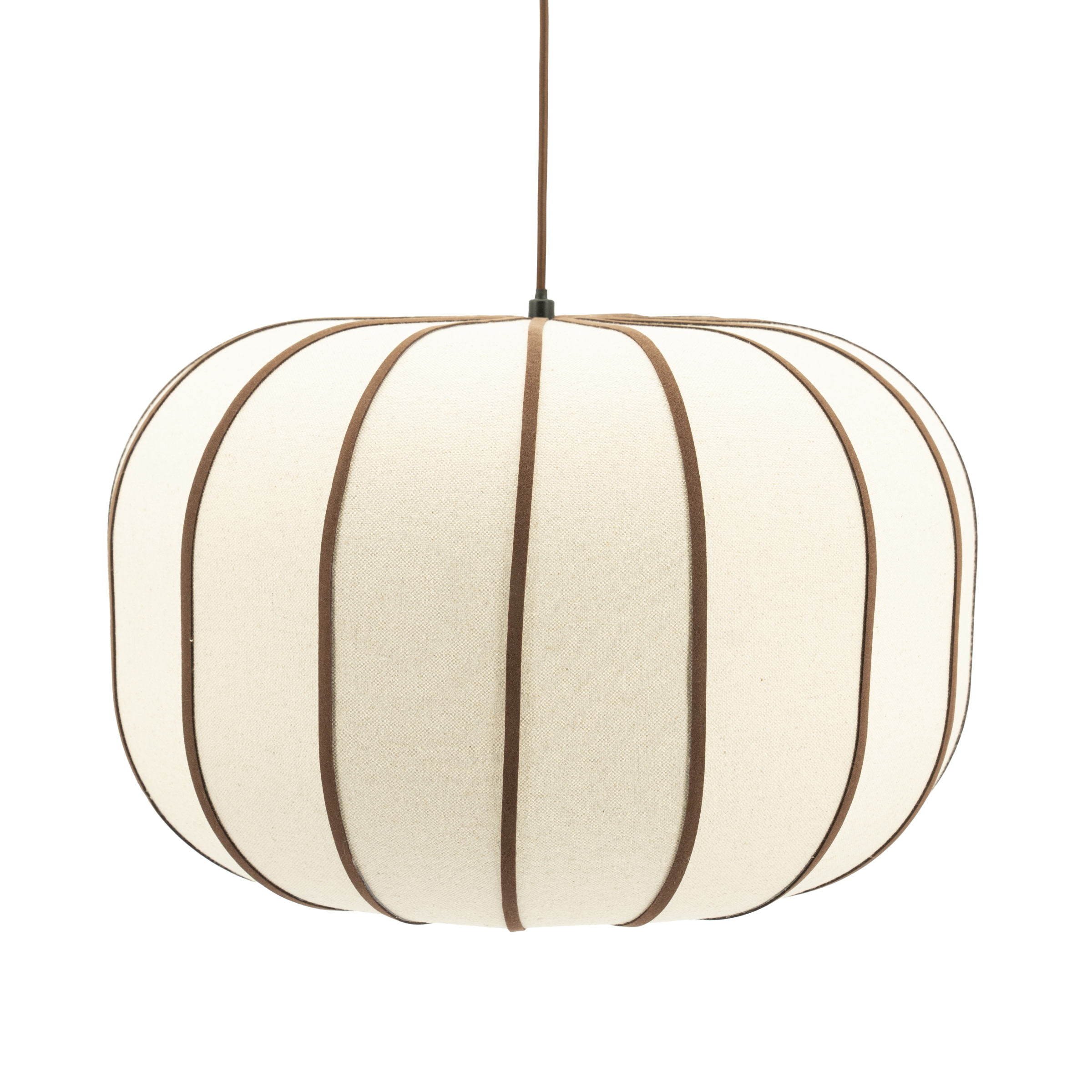 By-Boo Hanglamp Cocoon Linnen en leder