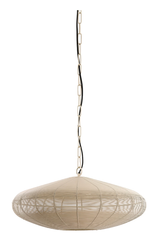 Light & Living Hanglamp Bahoto 51cm - Mat Crème