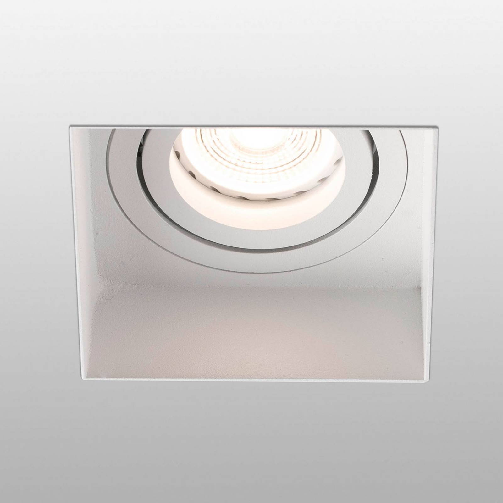 FARO BARCELONA Inbouwspot Hyde 1-lamp hoekig gezwenkt wit – Lampen24