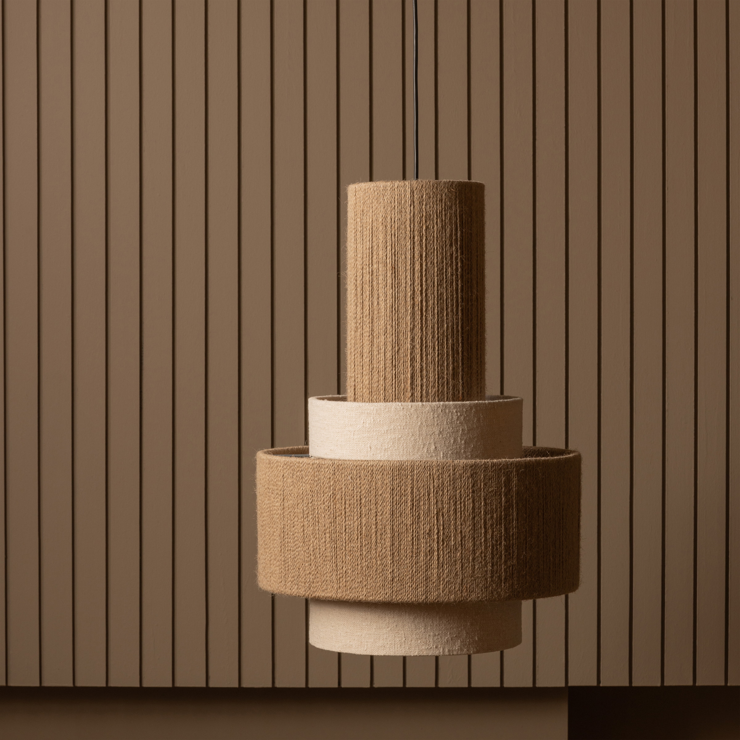 WOOOD Hanglamp Pelle Touw - Naturel - Exclusive