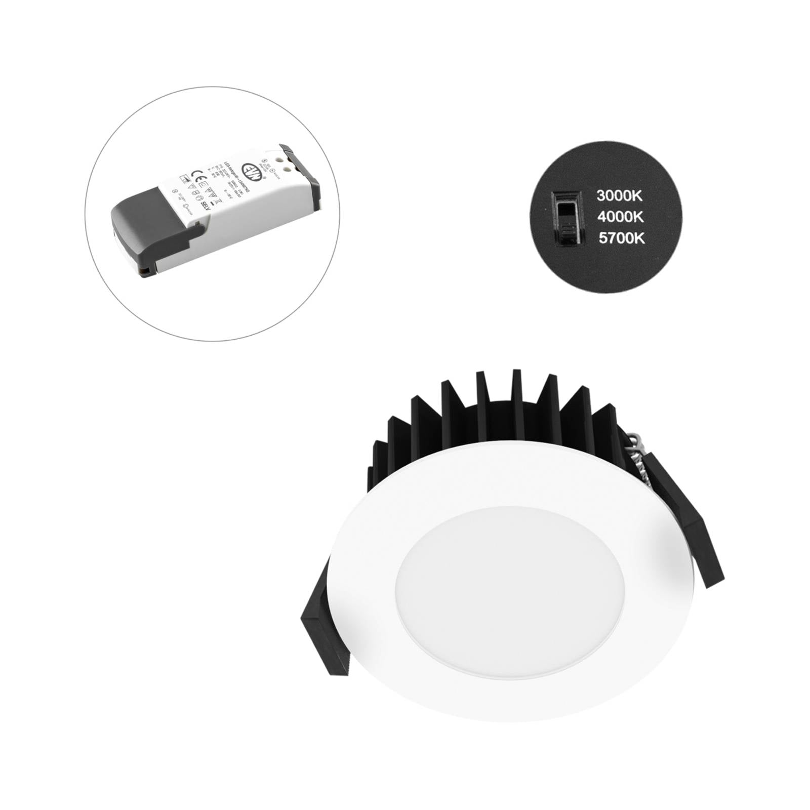 EVN Solido68 LED inbouwlamp 7W wit – Lampen24