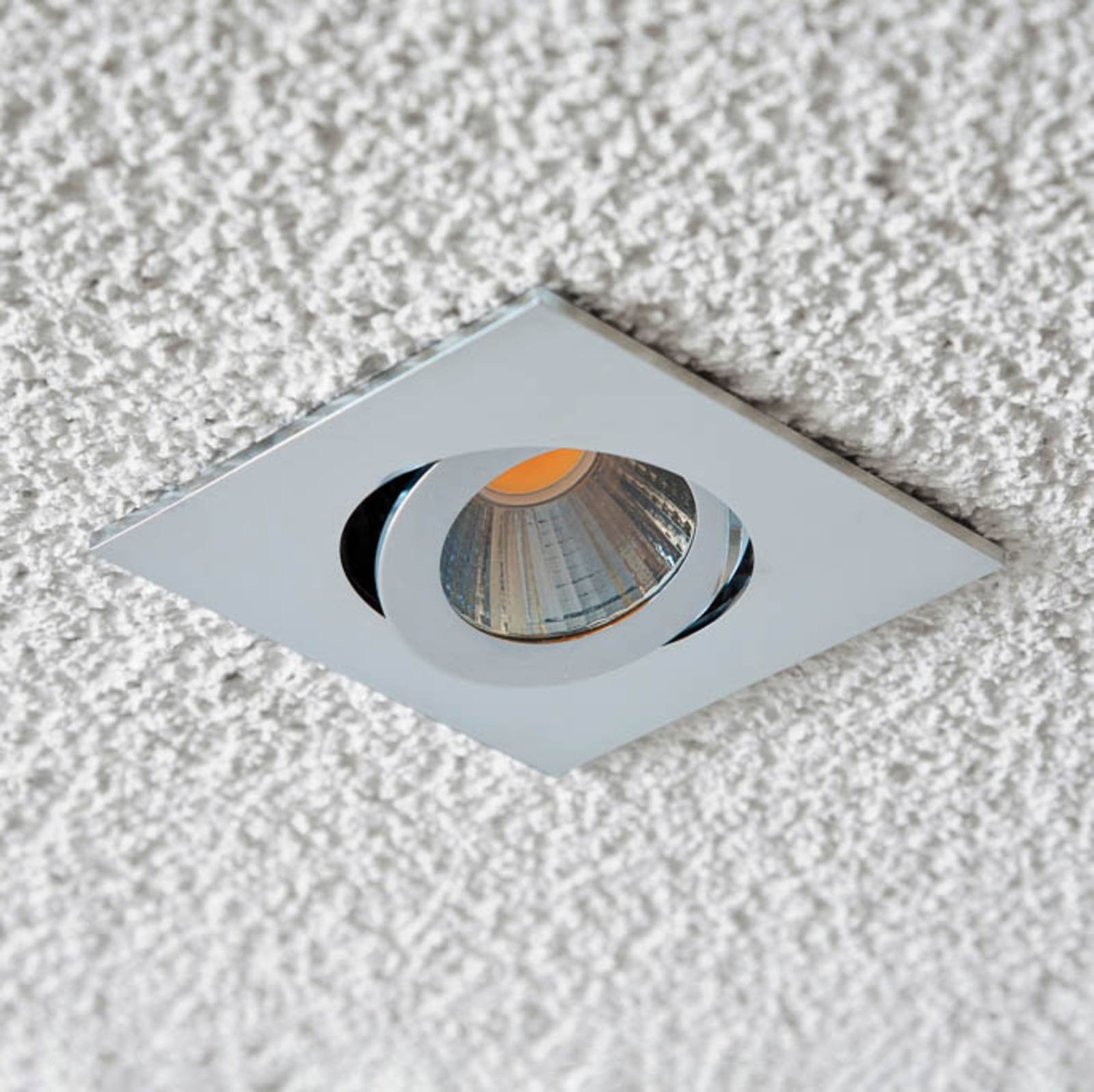 EVN PC20 inbouw hoekig fasedimmer 3000K chroom – Lampen24