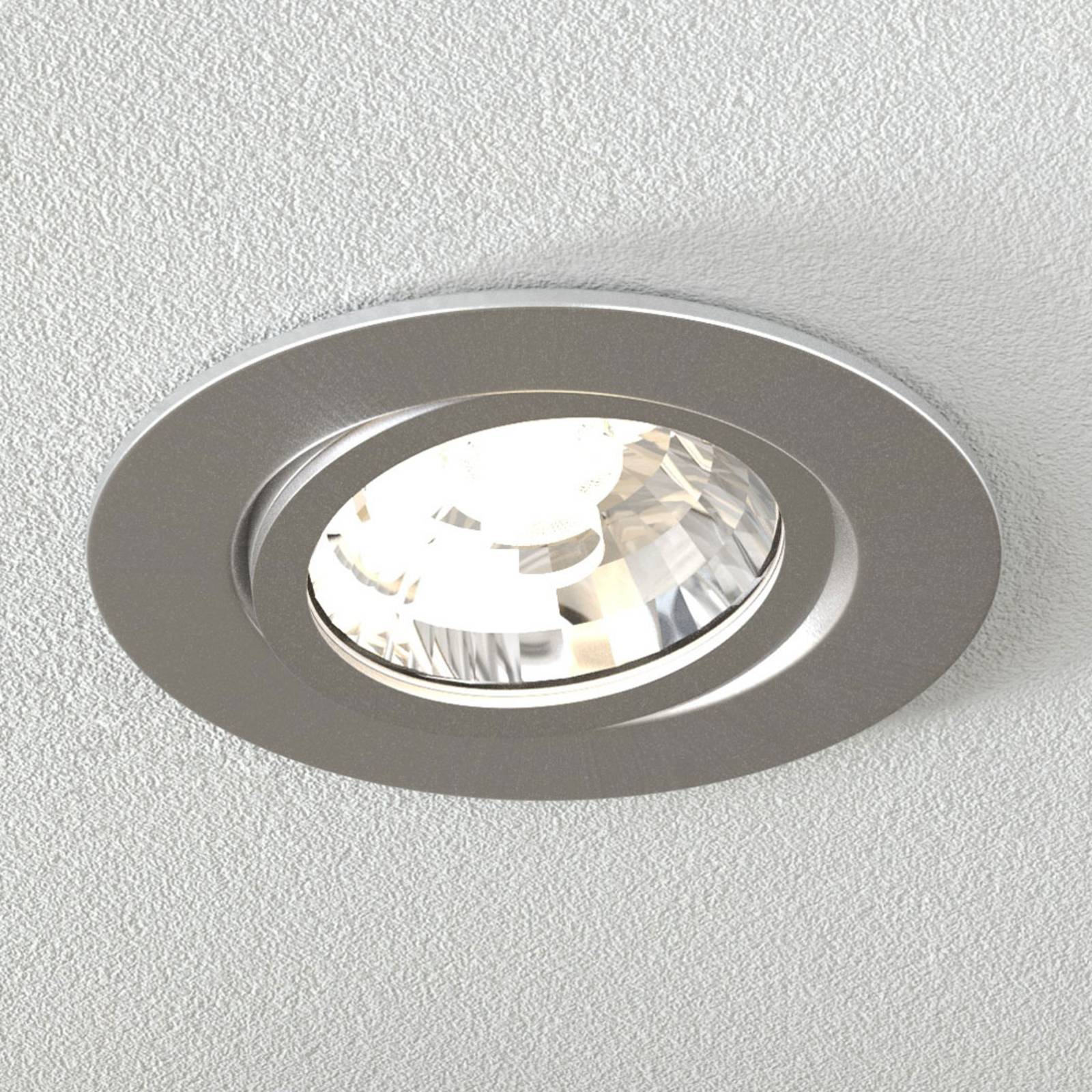 MEGAMAN Led-inbouwlamp Rico 6,5 W geb. staal – Lampen24