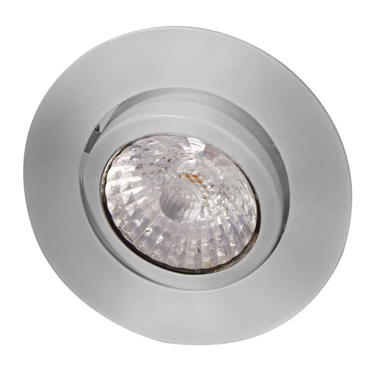 MEGAMAN Led-inbouwspot Rico, dim to warm, geb. staal – Lampen24