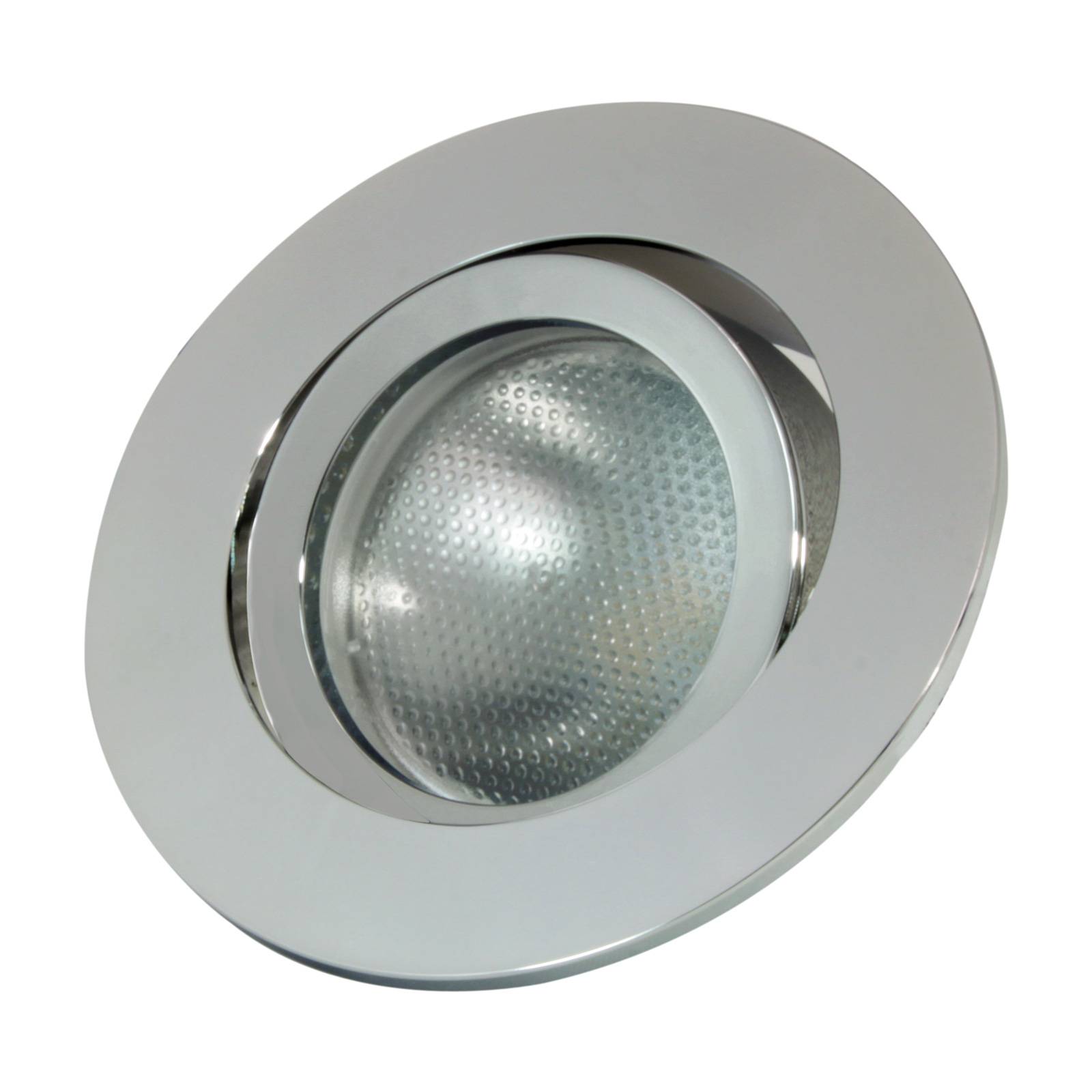 MEGATRON LED inbouwspot Decoclic GU10/GU5.3, rond, zilver – Lampen24