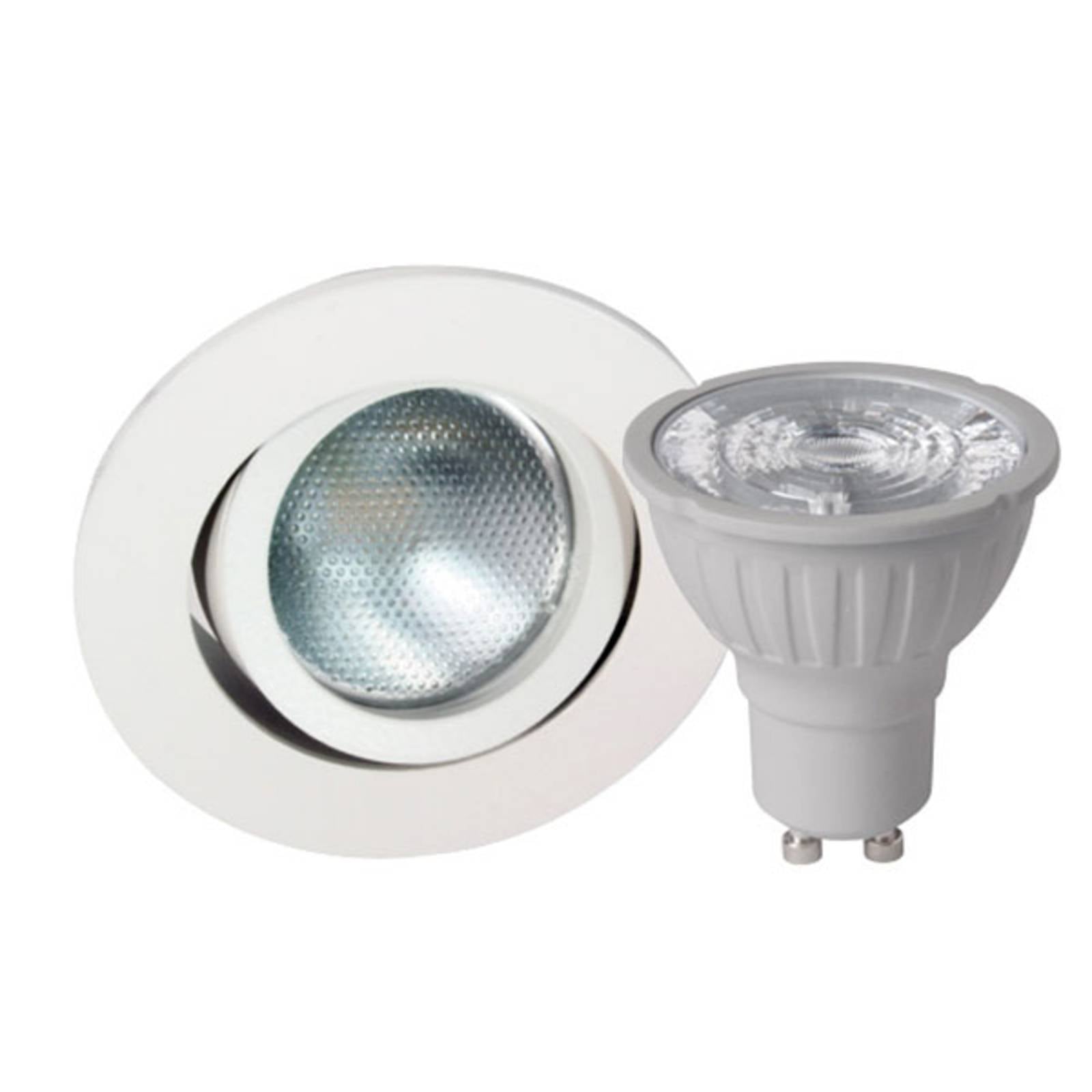 Megatron DecoclicSet inbouwspot GU10 5,2W wit – Lampen24